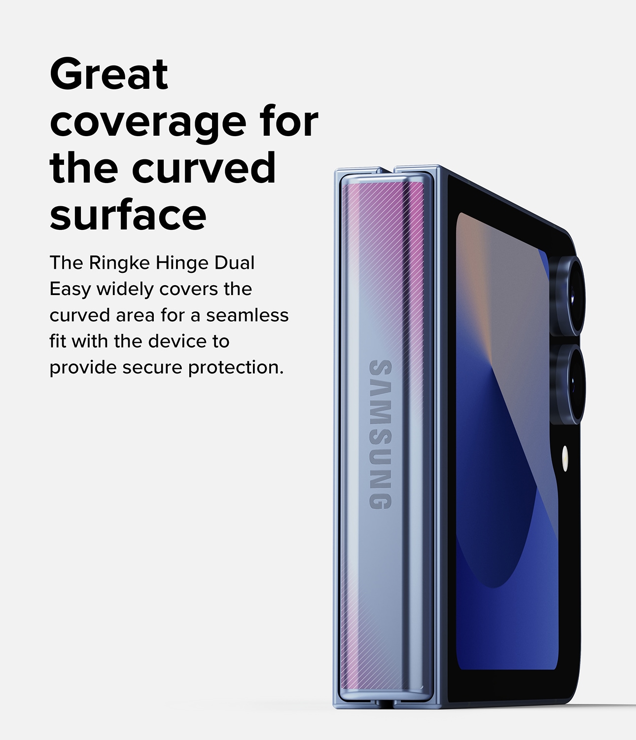Samsung Galaxy Z Flip 4 Hinge beskyttelsesfilm - Dual Easy (2-pak)