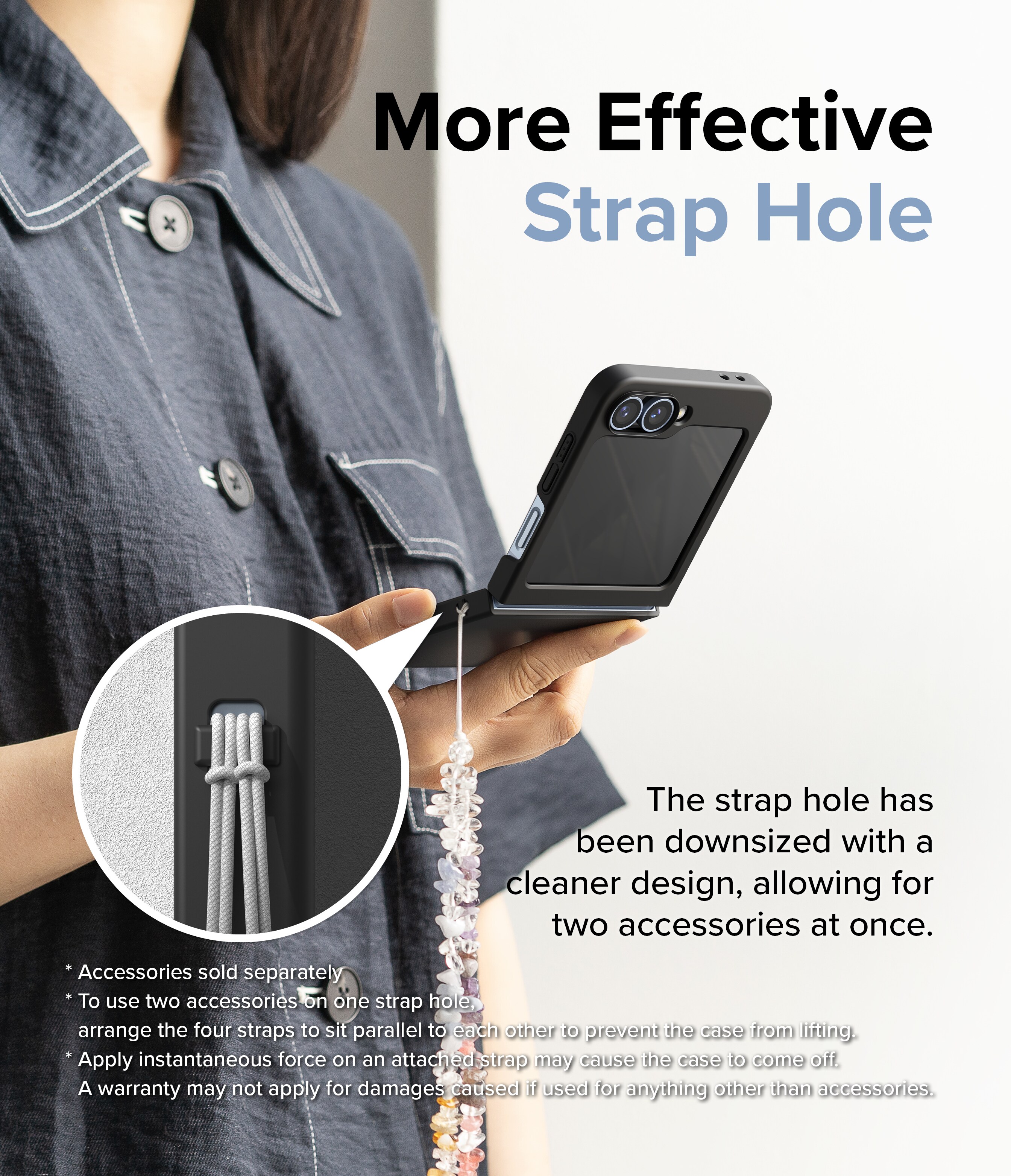 Samsung Galaxy Z Flip 7 FE Slim cover, Sort