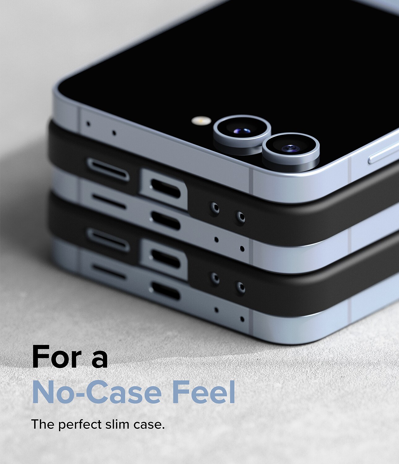 Samsung Galaxy Z Flip 7 FE Slim cover, Sort