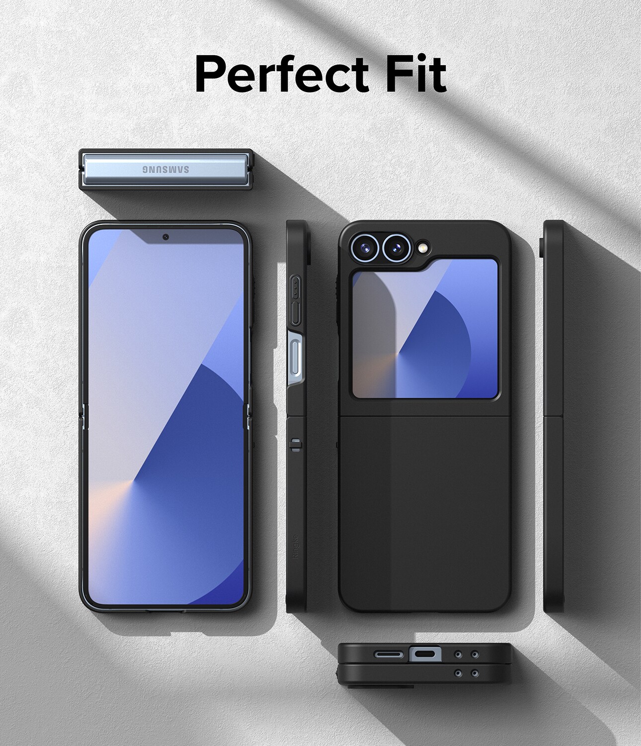 Samsung Galaxy Z Flip 7 FE Slim cover, Sort