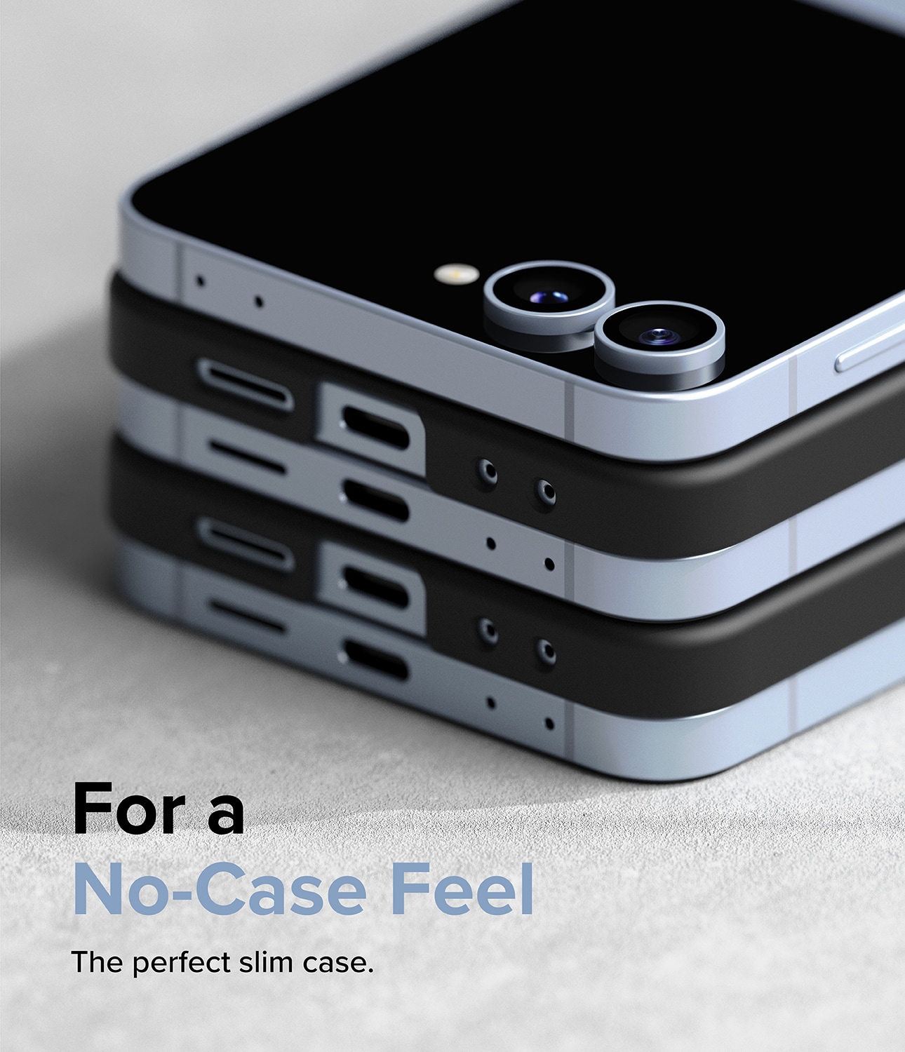 Samsung Galaxy Z Flip 7 FE Slim magnetisk cover, Sort