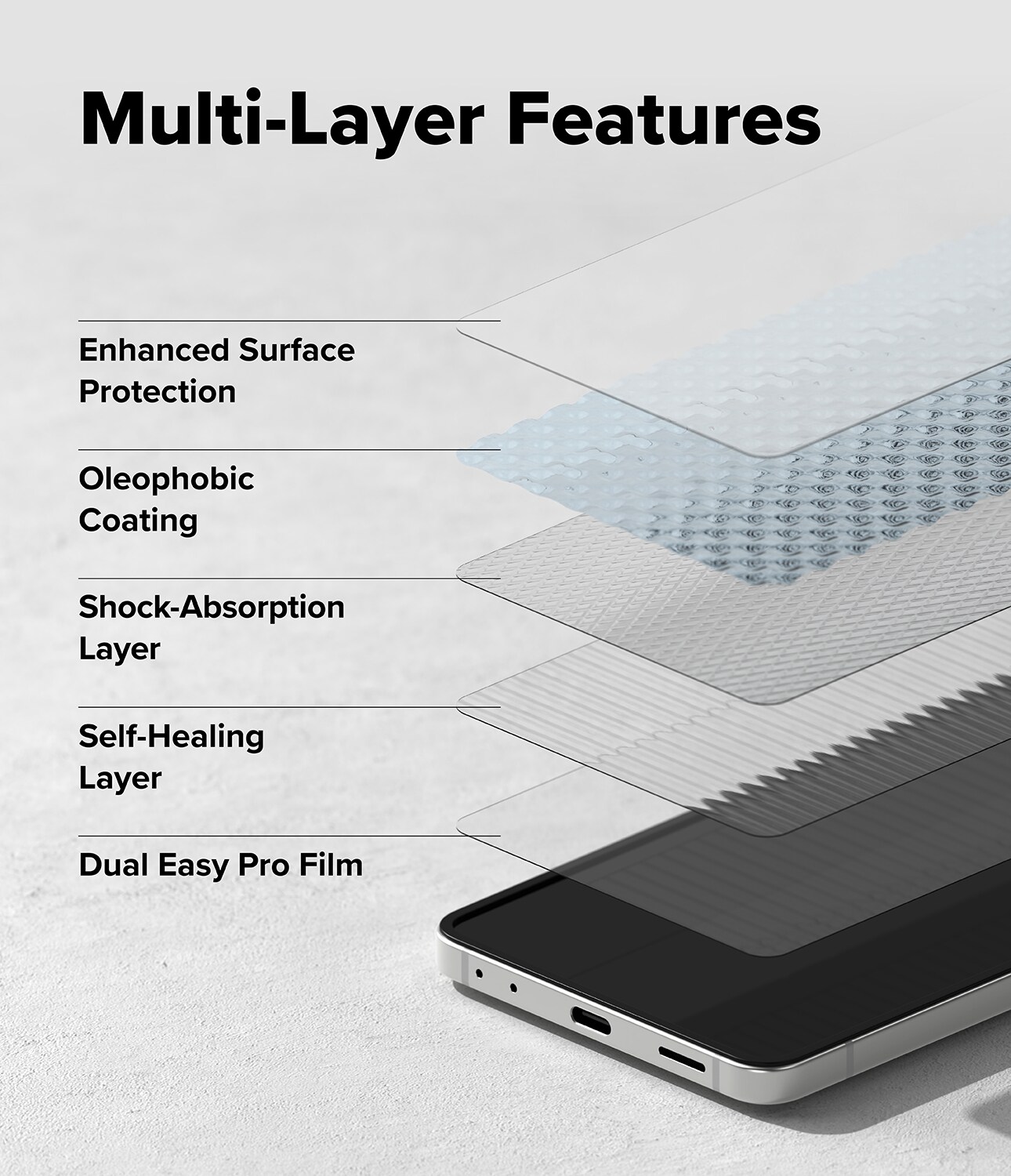 Samsung Galaxy Z Flip 7 Skærmbeskytter beskyttelsesfilm med installationsramme - Dual Easy (2-pak)