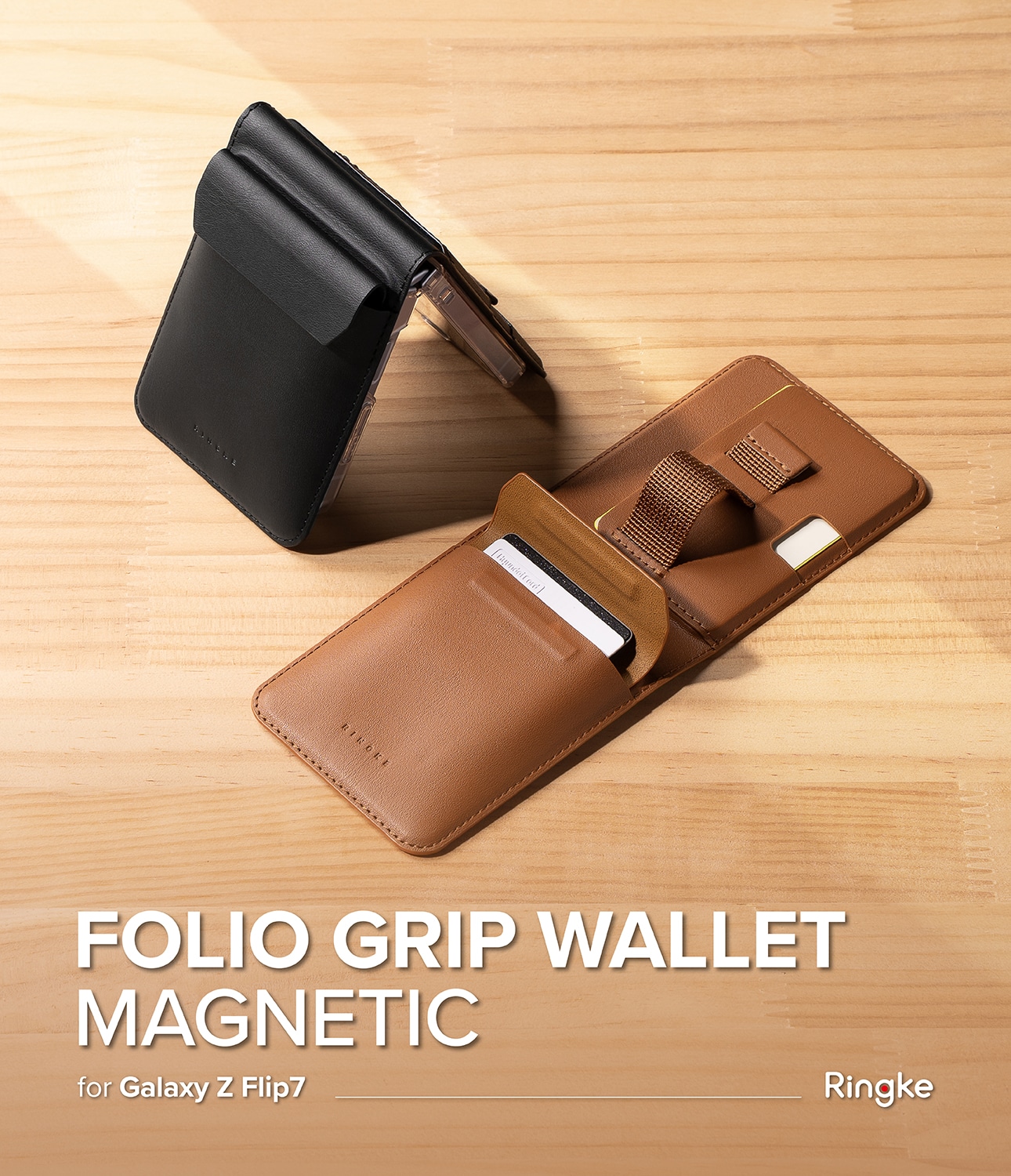 Samsung Galaxy Z Flip 7 Folio Grip Wallet Magnetic, Sort