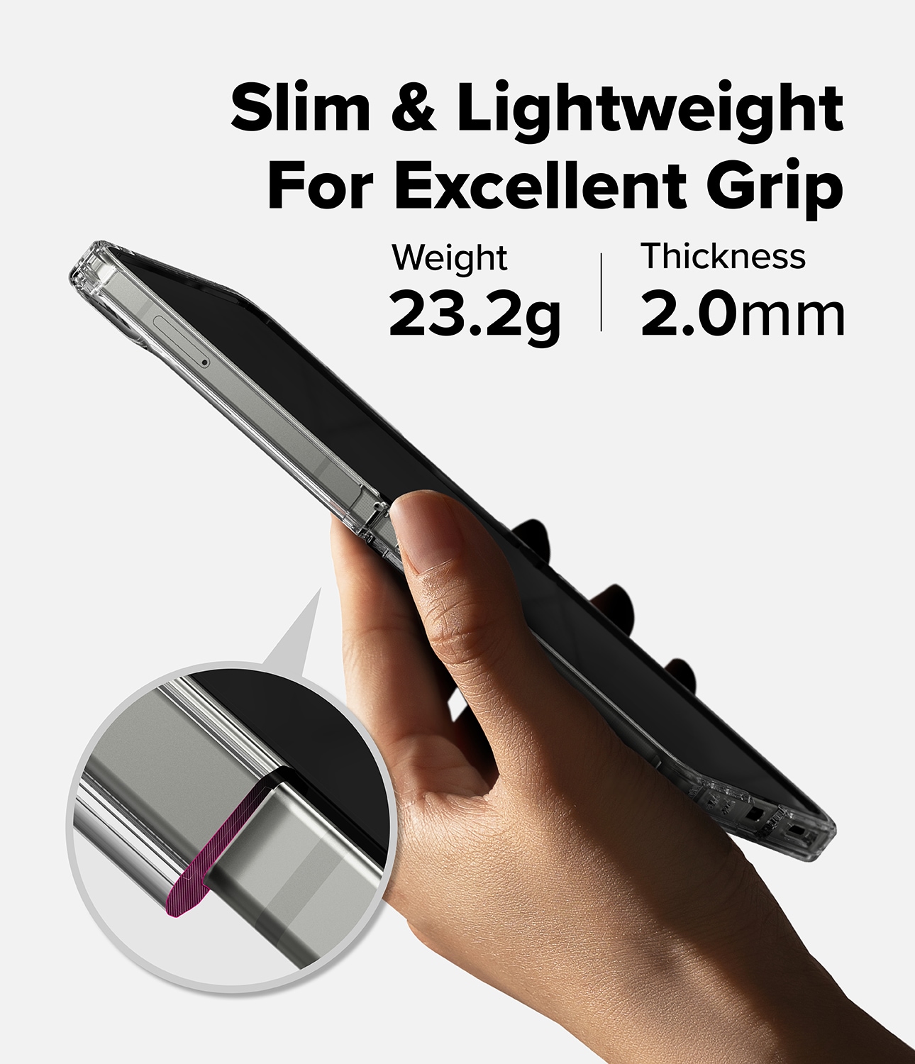 Samsung Galaxy Z Flip 7 Fusion cover, Gennemsigtig