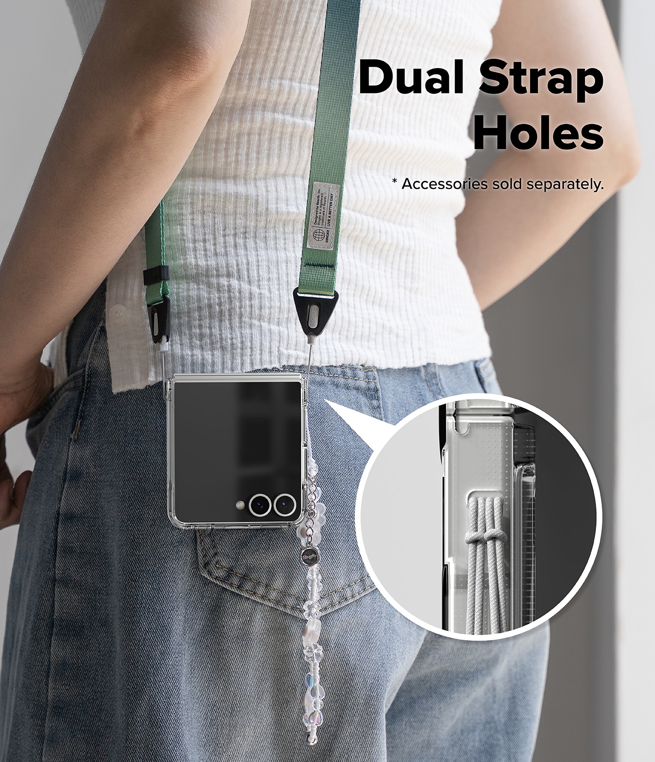 Samsung Galaxy Z Flip 7 Fusion cover, Gennemsigtig