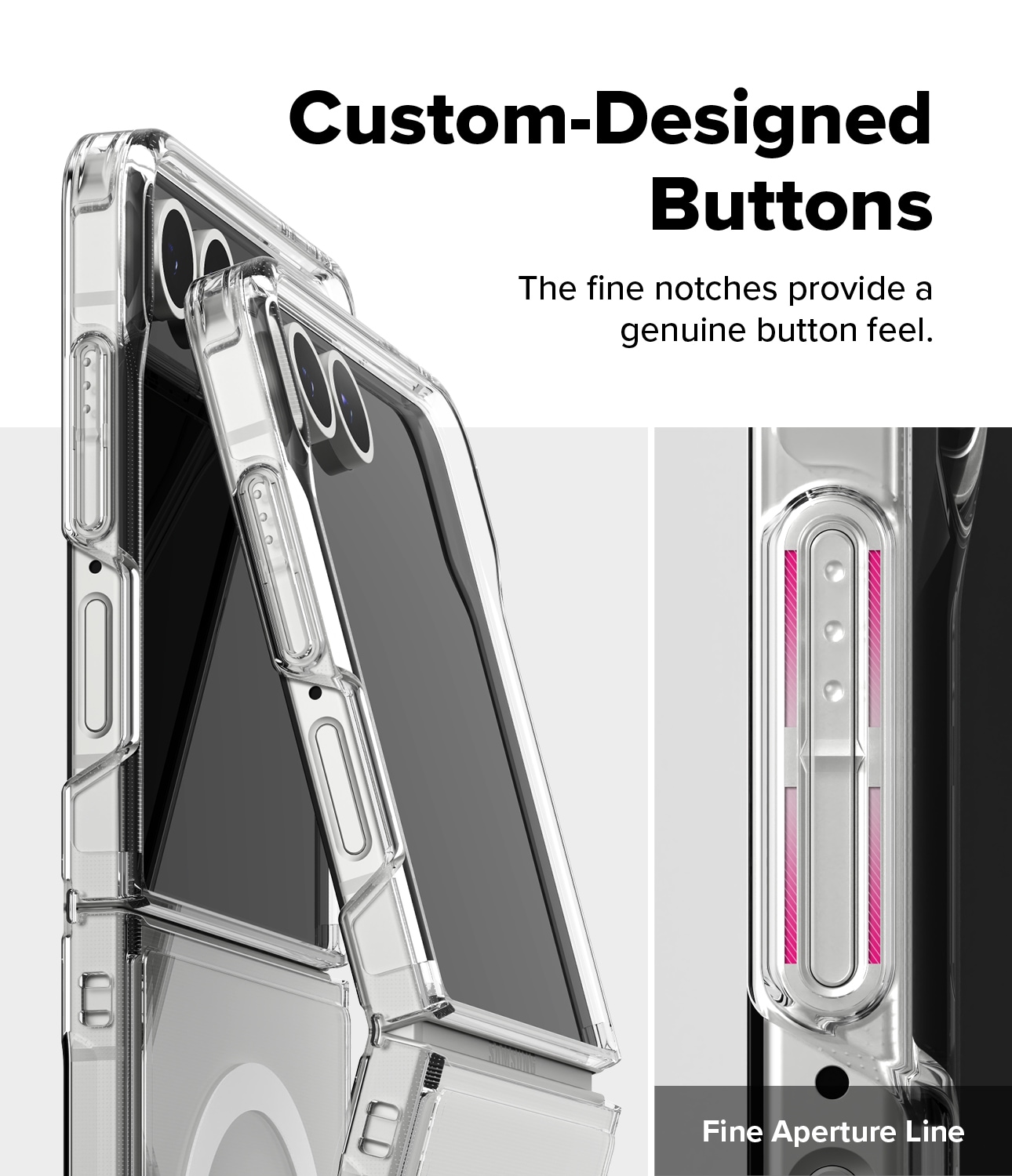 Samsung Galaxy Z Flip 7 Fusion MagSafe cover, Gennemsigtig