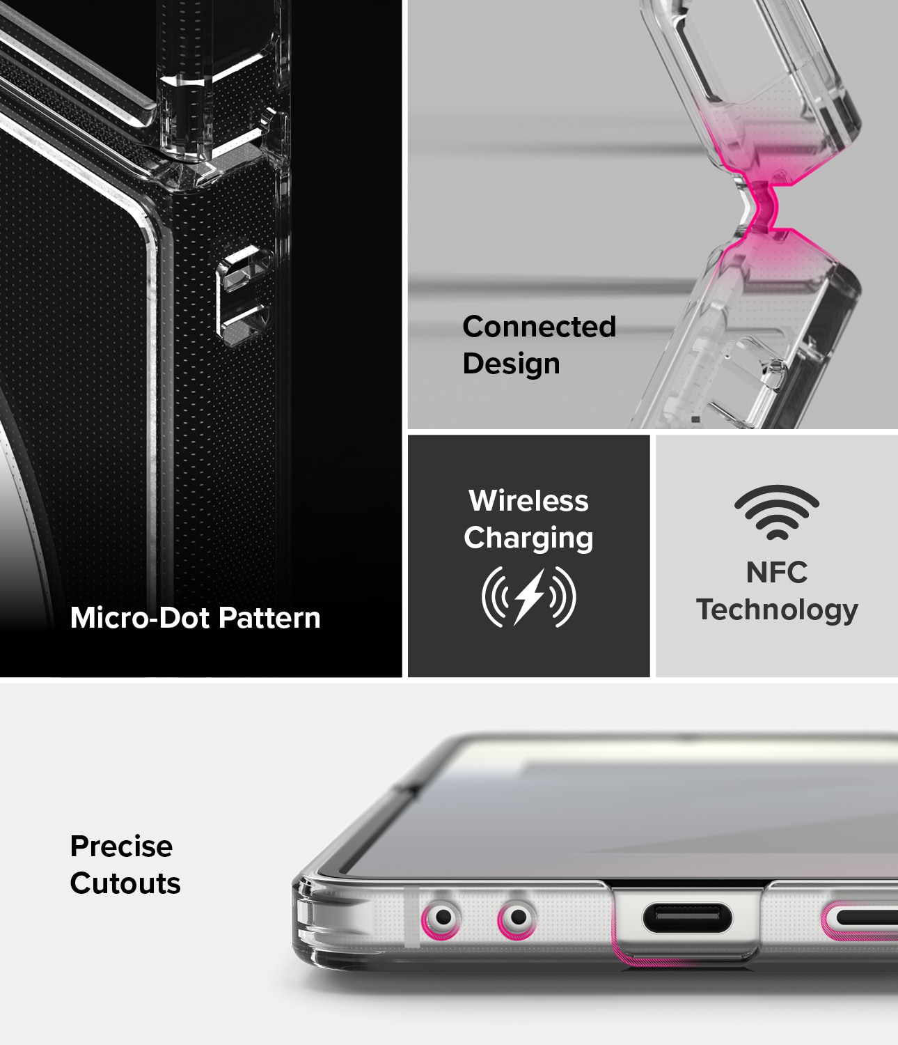 Samsung Galaxy Z Flip 7 Fusion MagSafe cover, Gennemsigtig