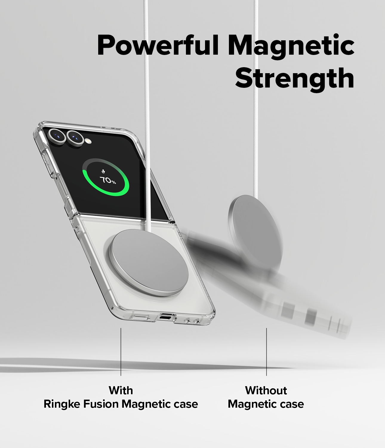 Samsung Galaxy Z Flip 7 Fusion MagSafe cover, Gennemsigtig