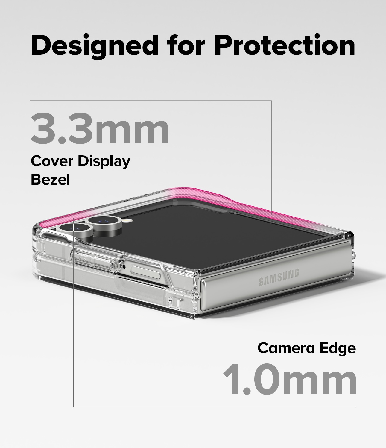 Samsung Galaxy Z Flip 7 Fusion MagSafe cover, Gennemsigtig