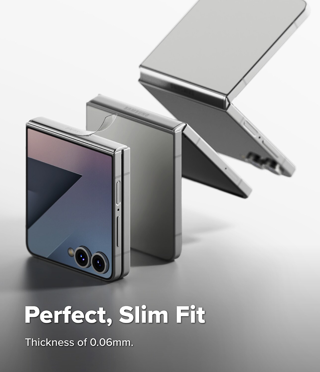 Samsung Galaxy Z Flip 7 Hinge beskyttelsesfilm - Dual Easy (2-pak)