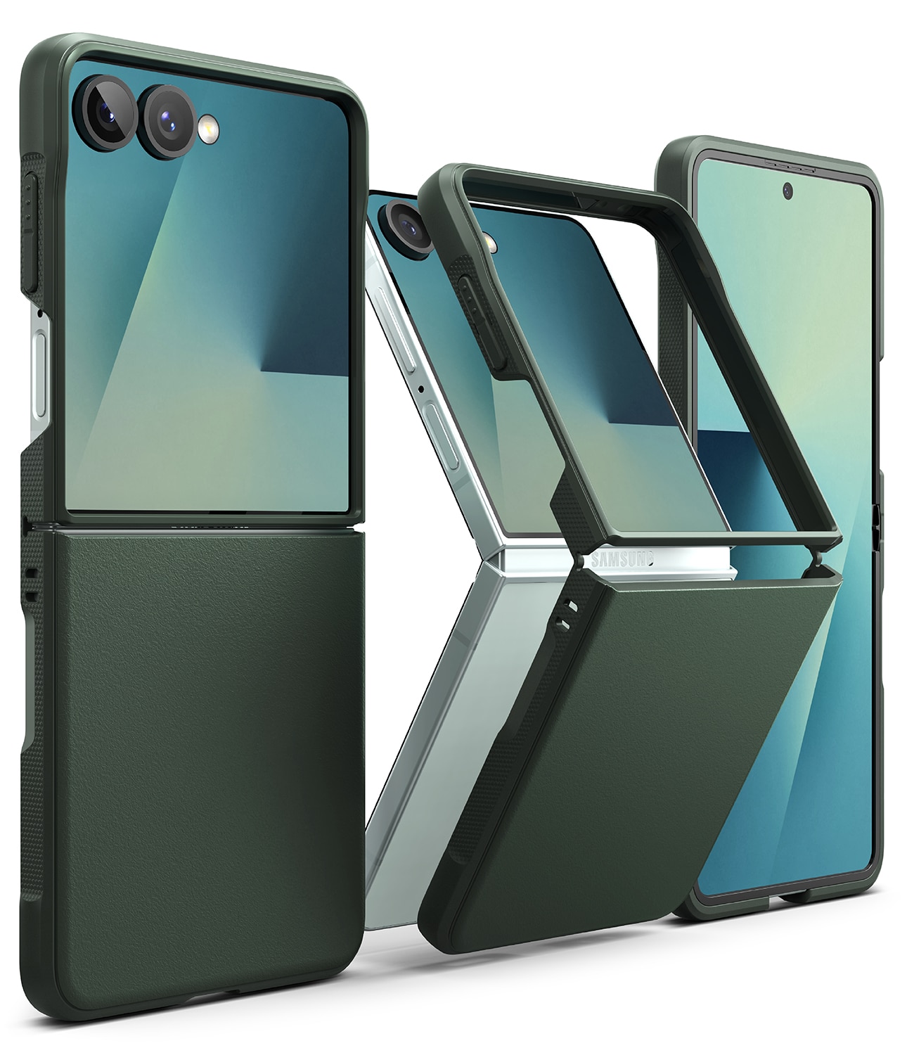 Samsung Galaxy Z Flip 7 Onyx Cover, Dark Green
