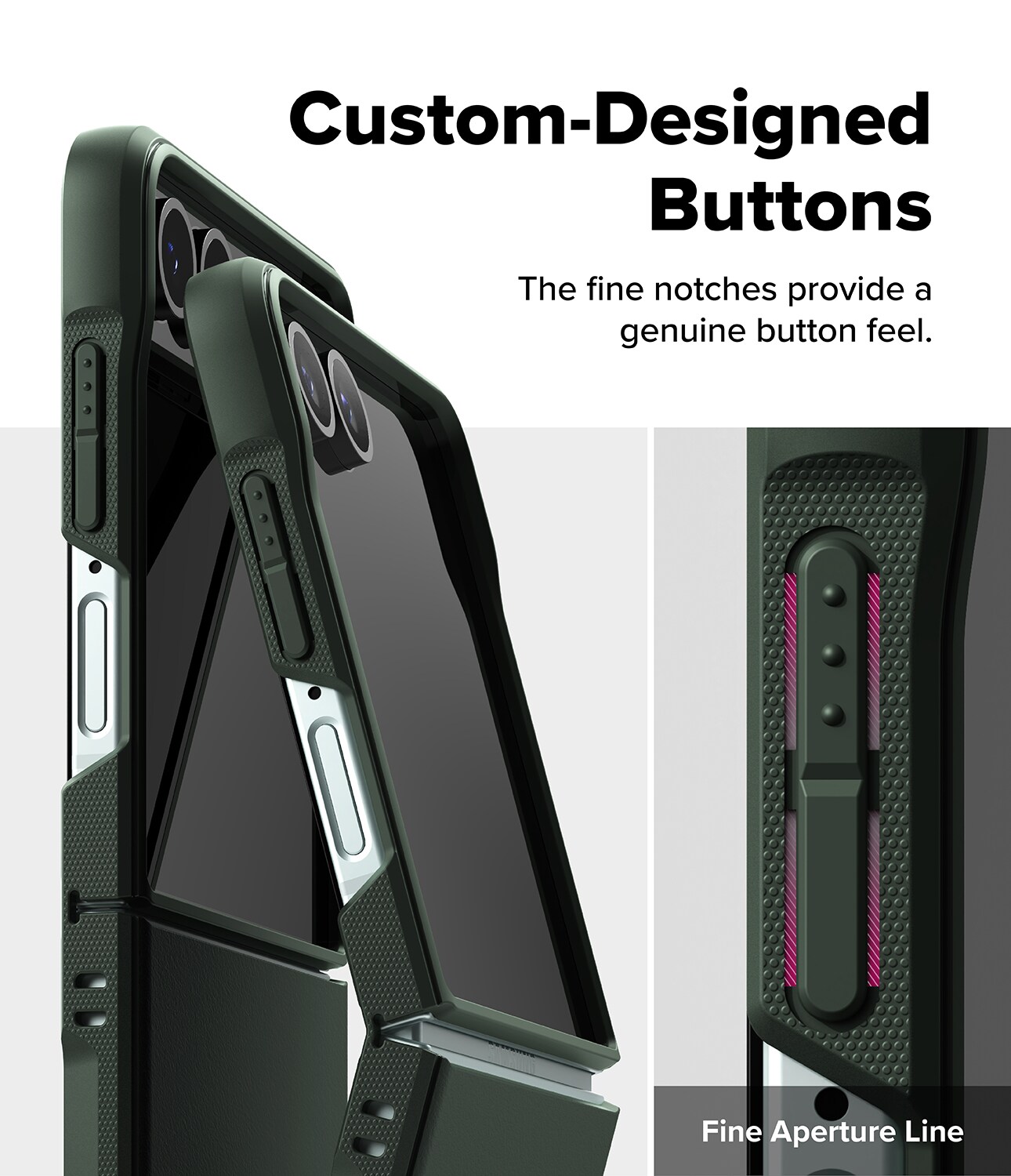 Samsung Galaxy Z Flip 7 Onyx Cover, Dark Green