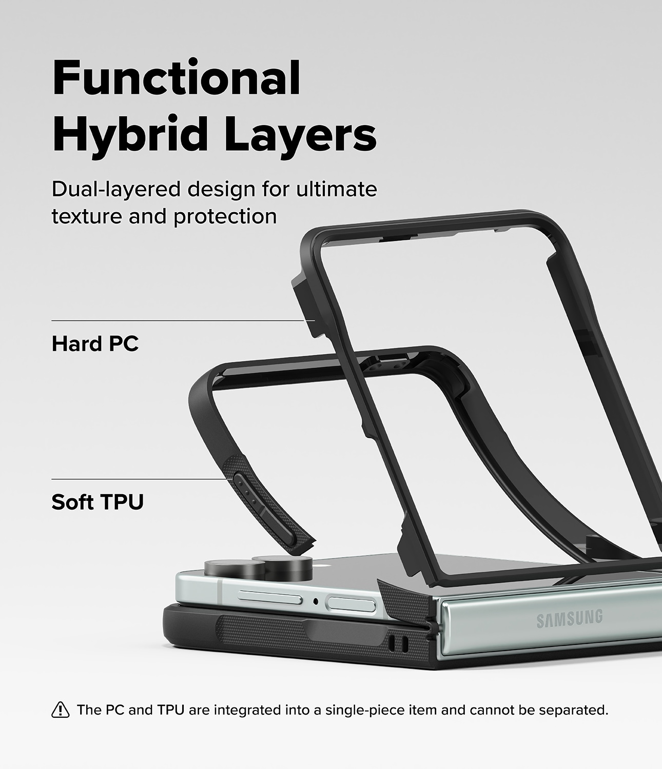 Samsung Galaxy Z Flip 7 Onyx MagSafe cover, Black