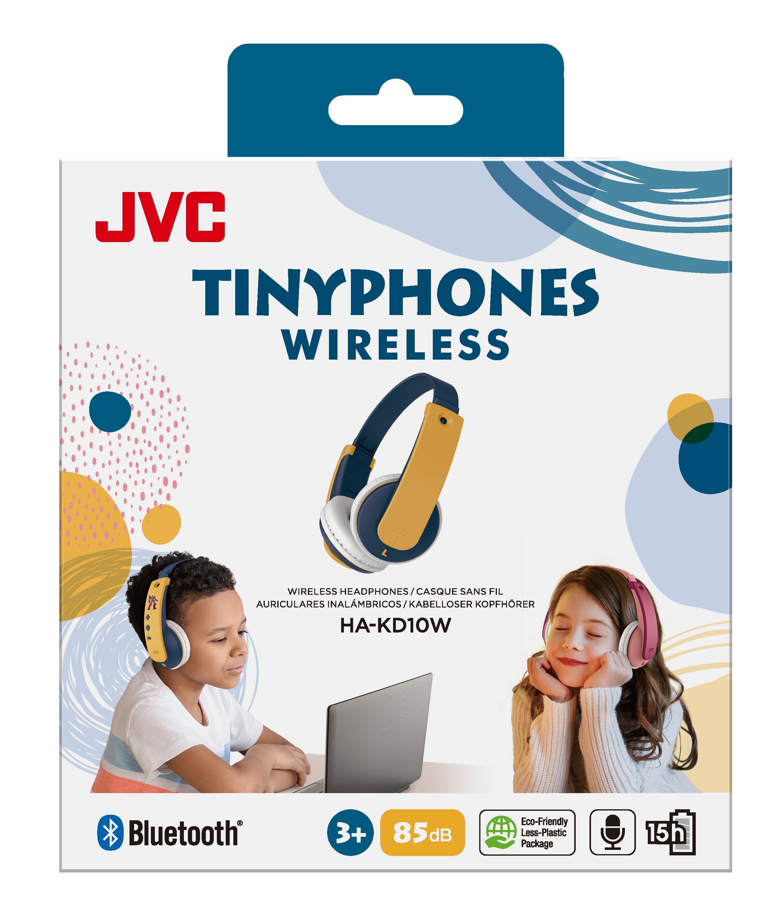 Tinyphones trådløse børnehøretelefoner, Gul