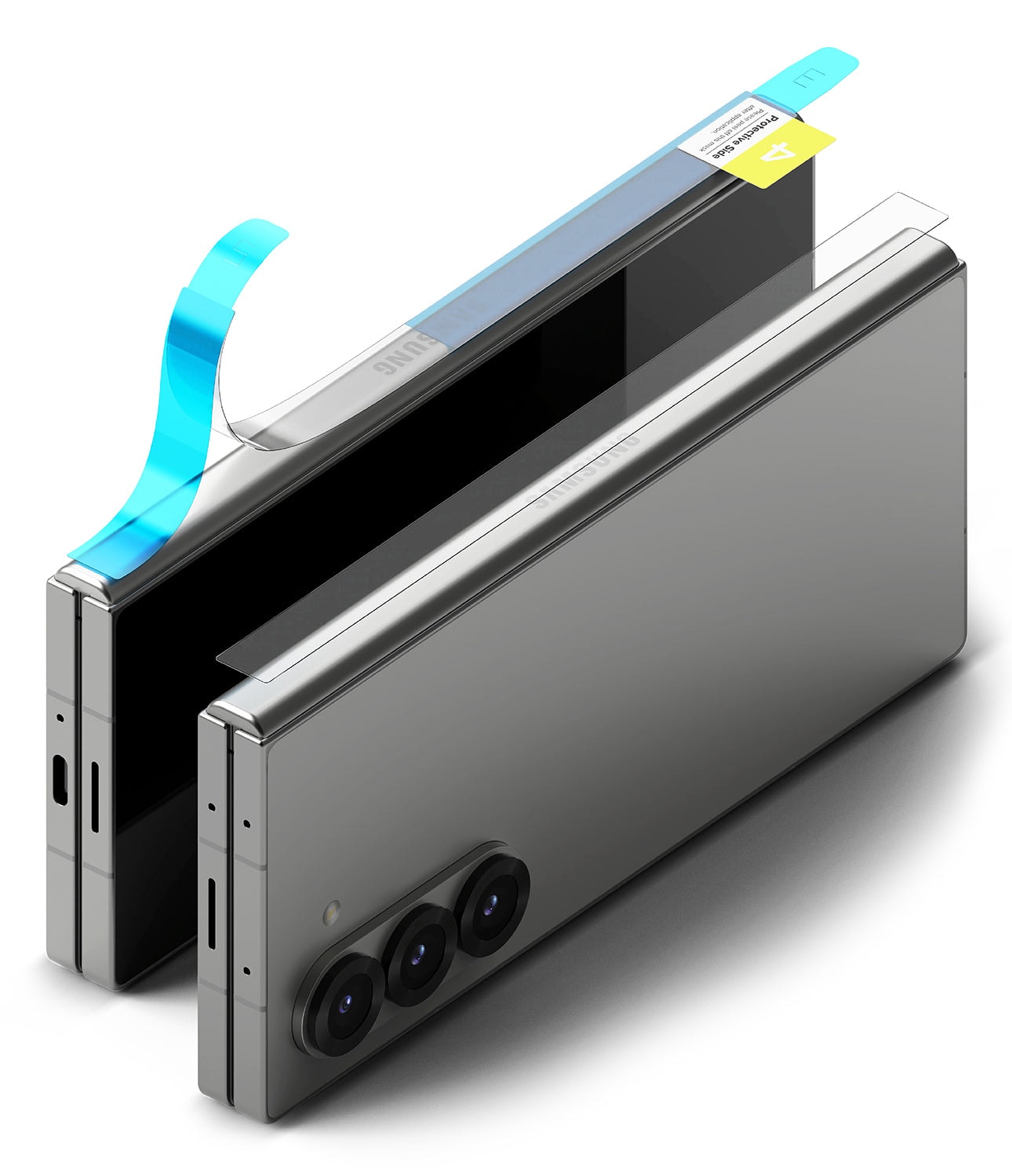 Samsung Galaxy Z Fold 4 Hinge beskyttelsesfilm - Dual Easy (2-pak)