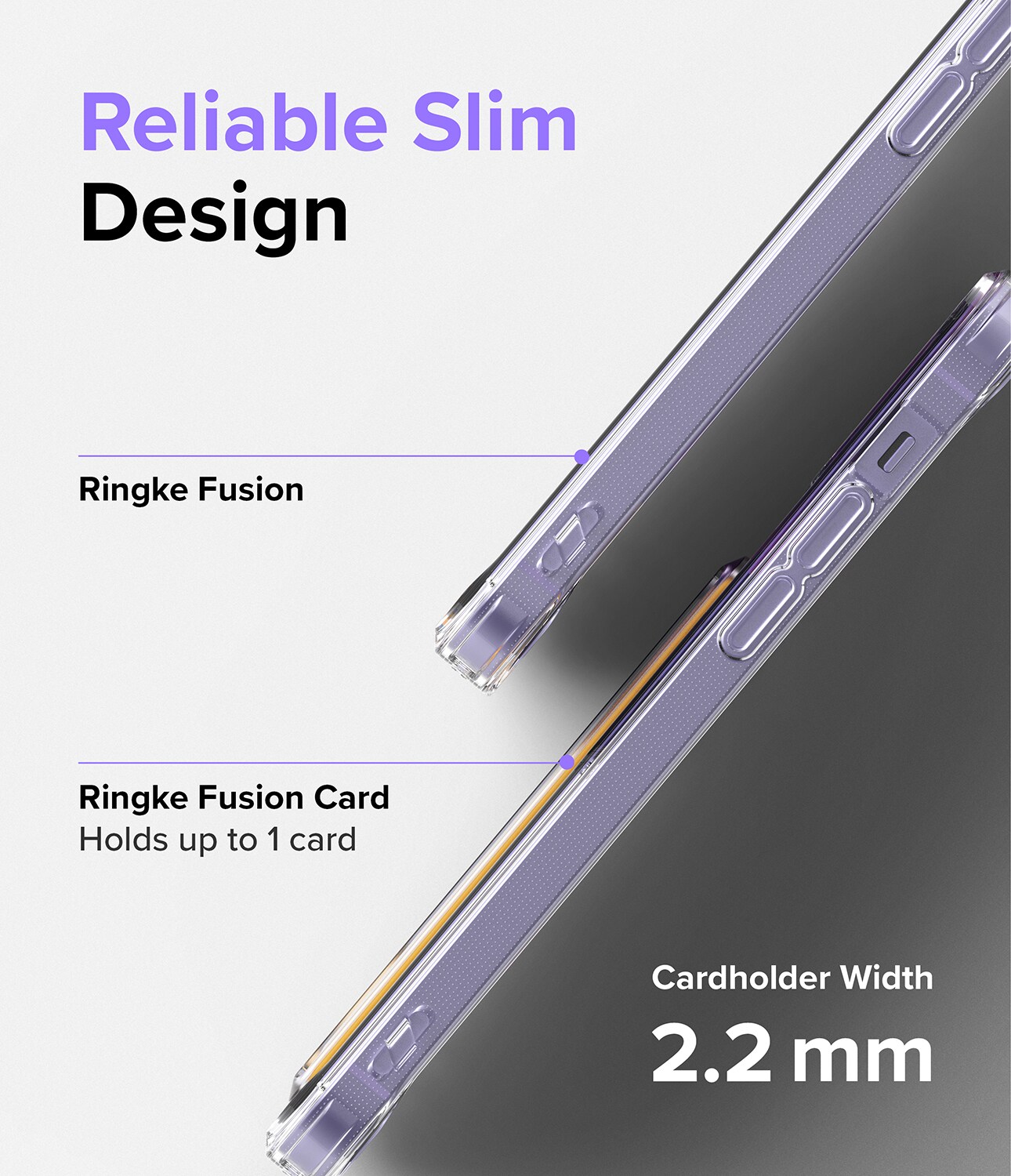 iPhone 12/iPhone 12 Pro Fusion cover med kortholder, Gennemsigtig