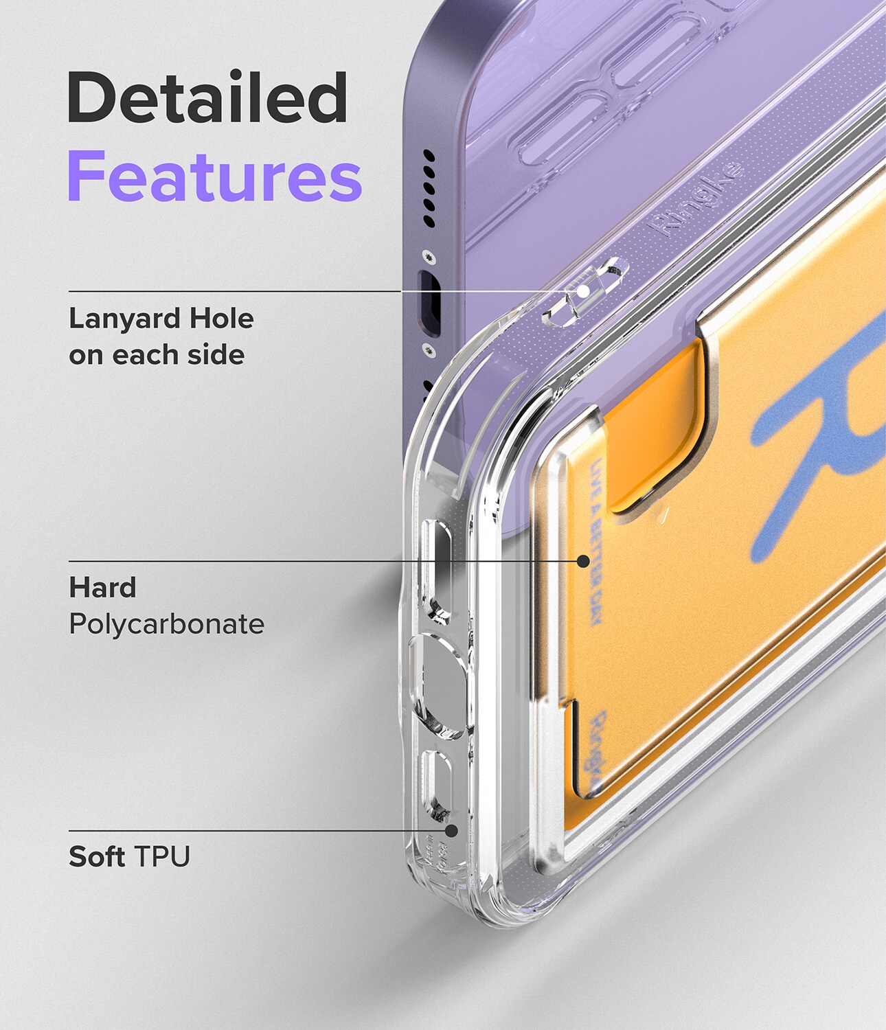 iPhone 12/iPhone 12 Pro Fusion cover med kortholder, Gennemsigtig