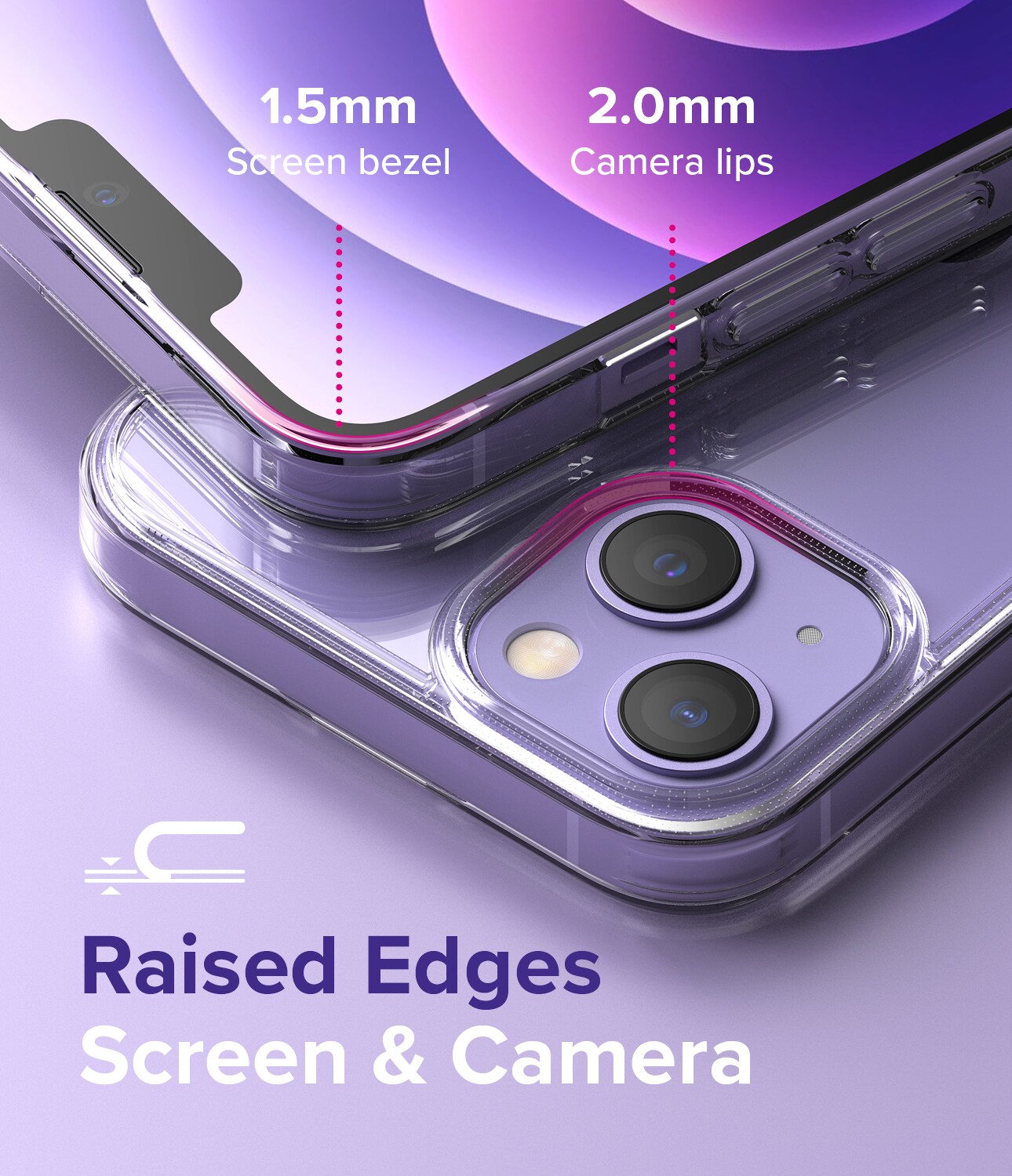 iPhone 13 Mini Fusion cover, Gennemsigtig