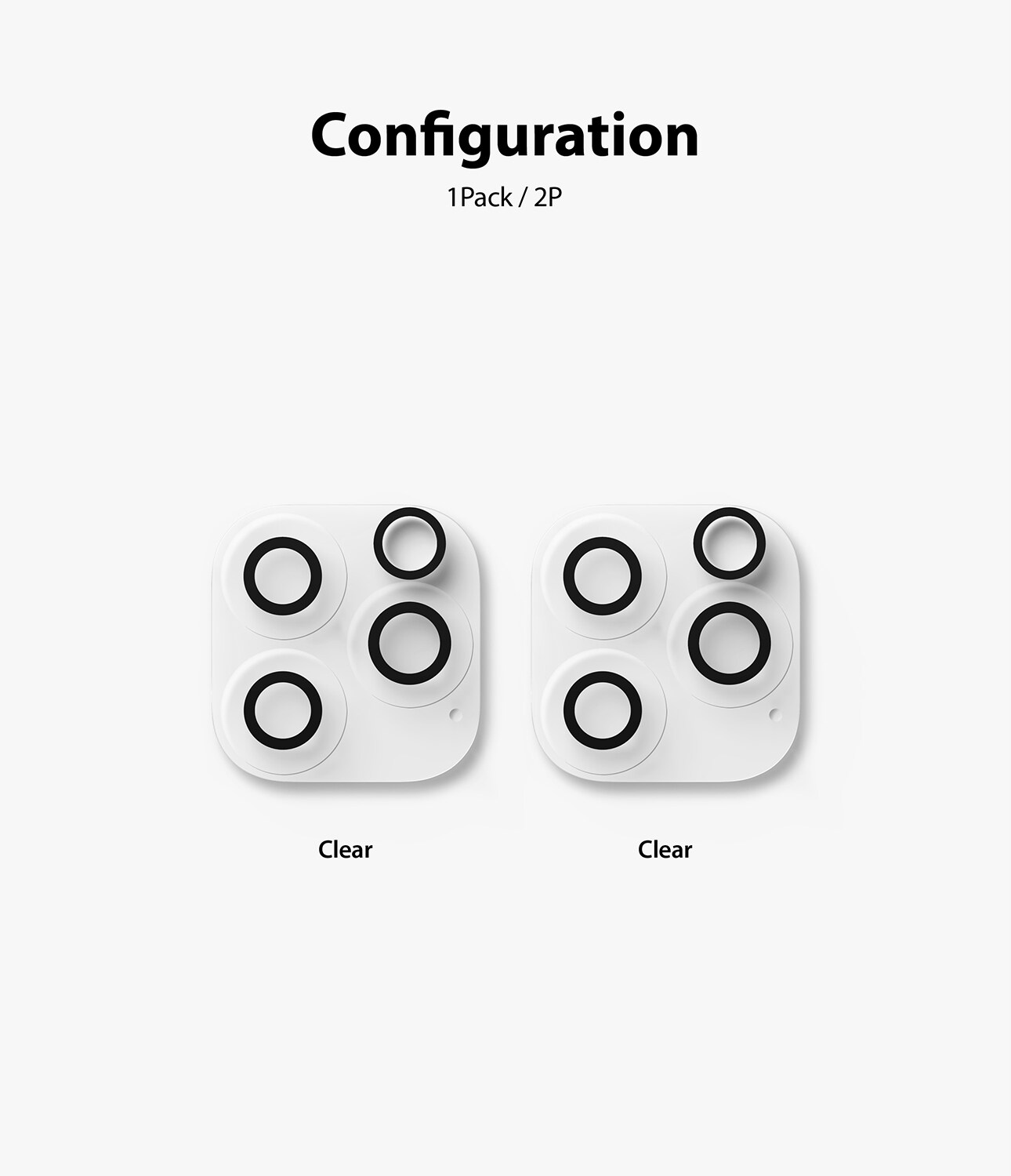 iPhone 13 Pro Kamerabeskyttelse i glas (2-pak)