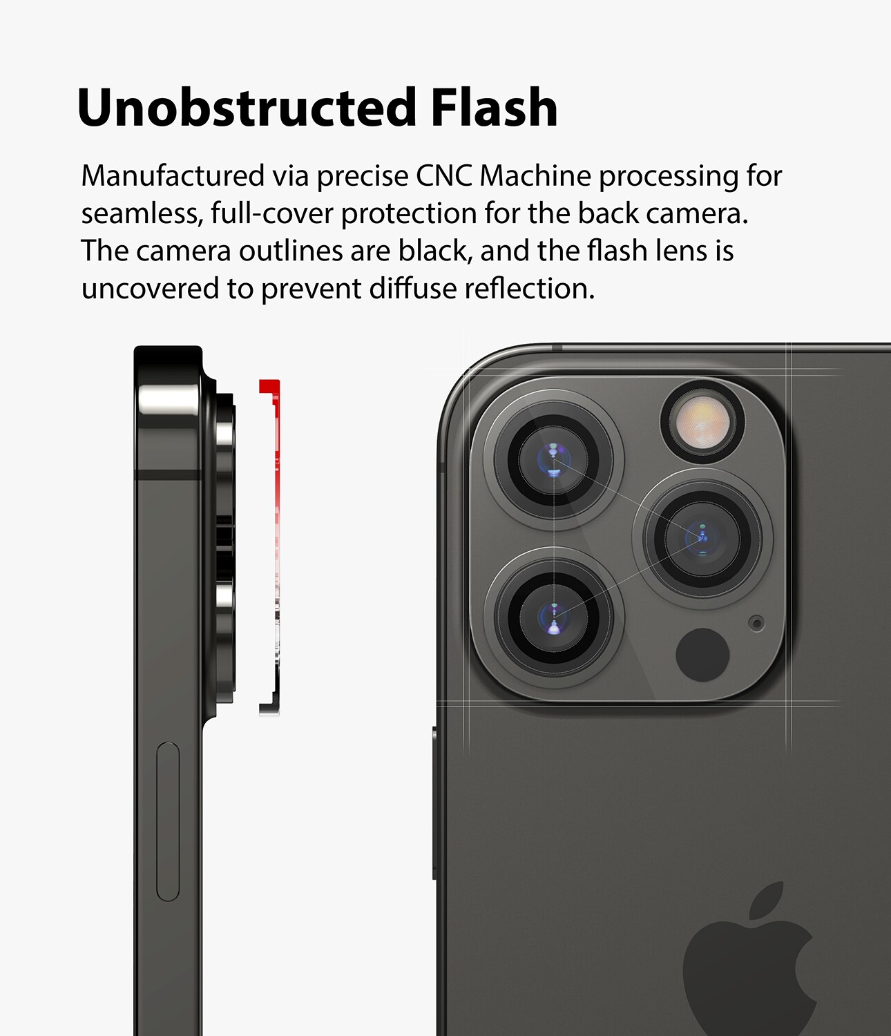 iPhone 13 Pro Kamerabeskyttelse i glas (2-pak)