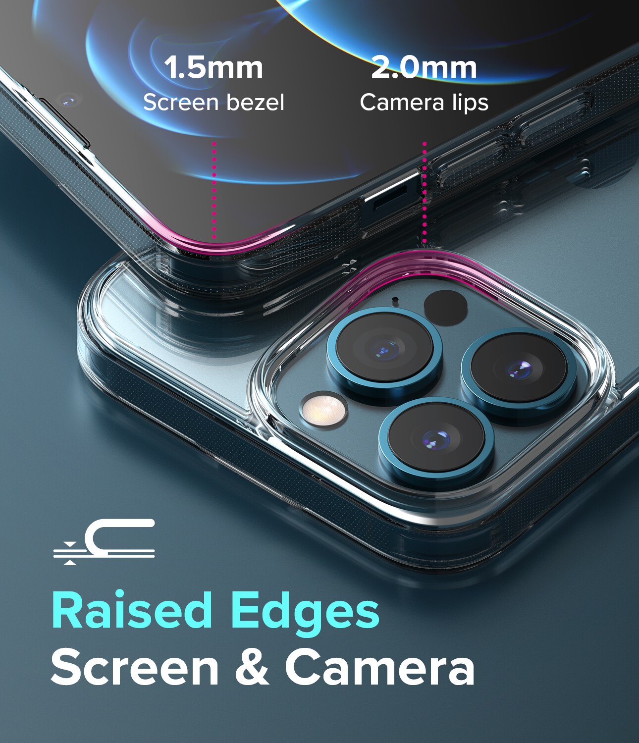 iPhone 13 Pro Fusion cover, Gennemsigtig