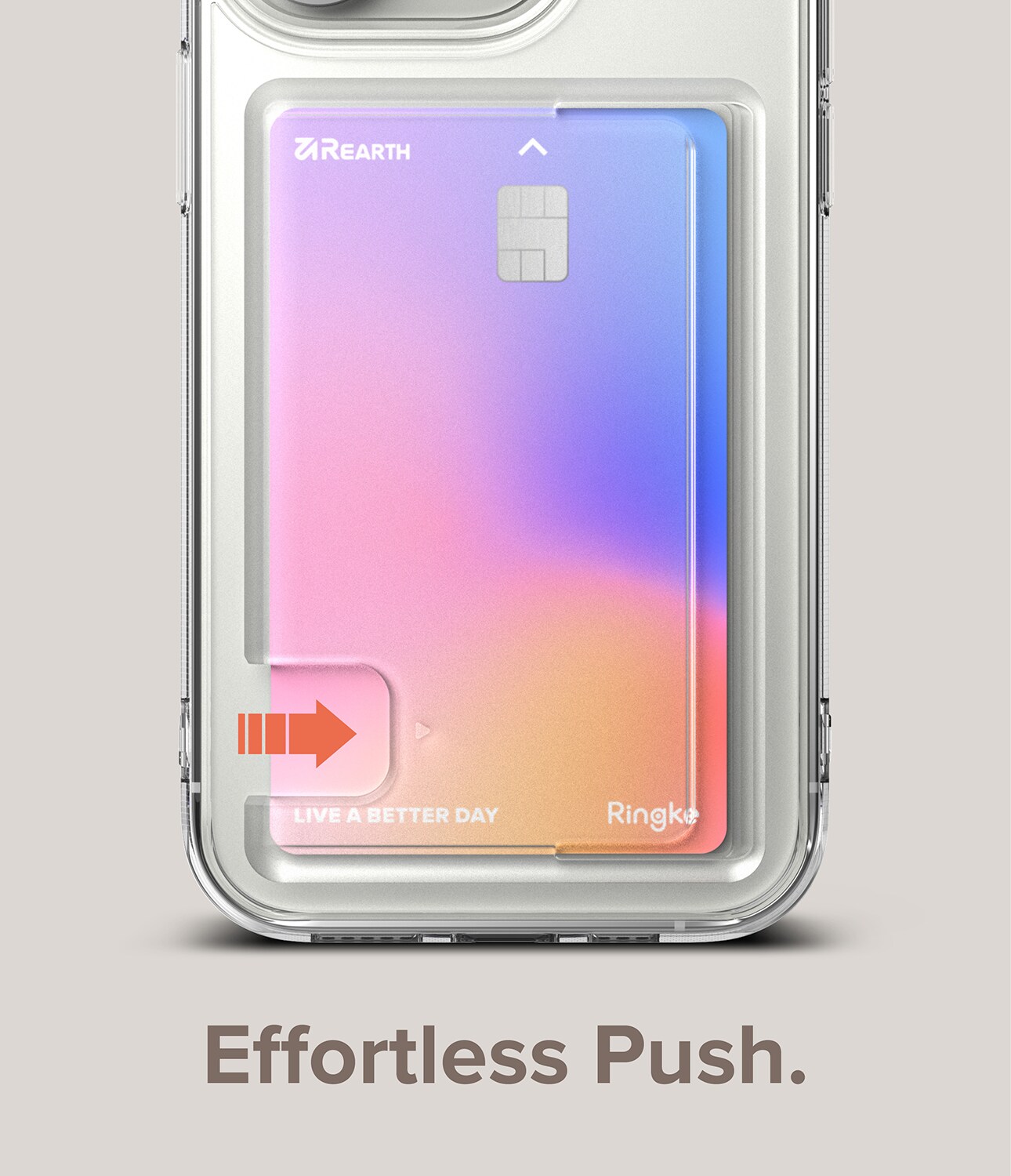 iPhone 14 Pro Max Fusion cover med kortholder, Gennemsigtig