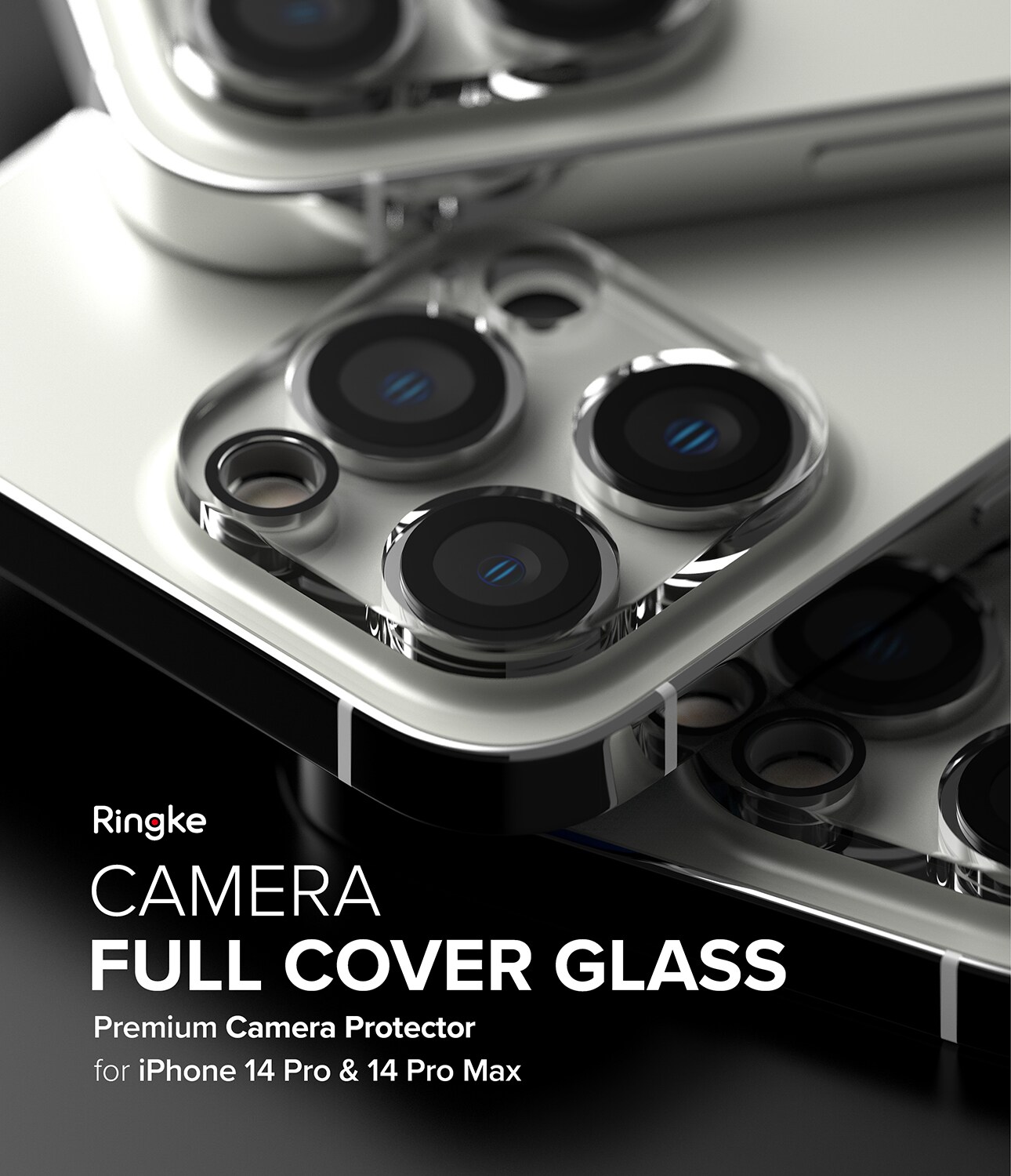 iPhone 14 Pro Max Kamerabeskyttelse i glas (2-pak)