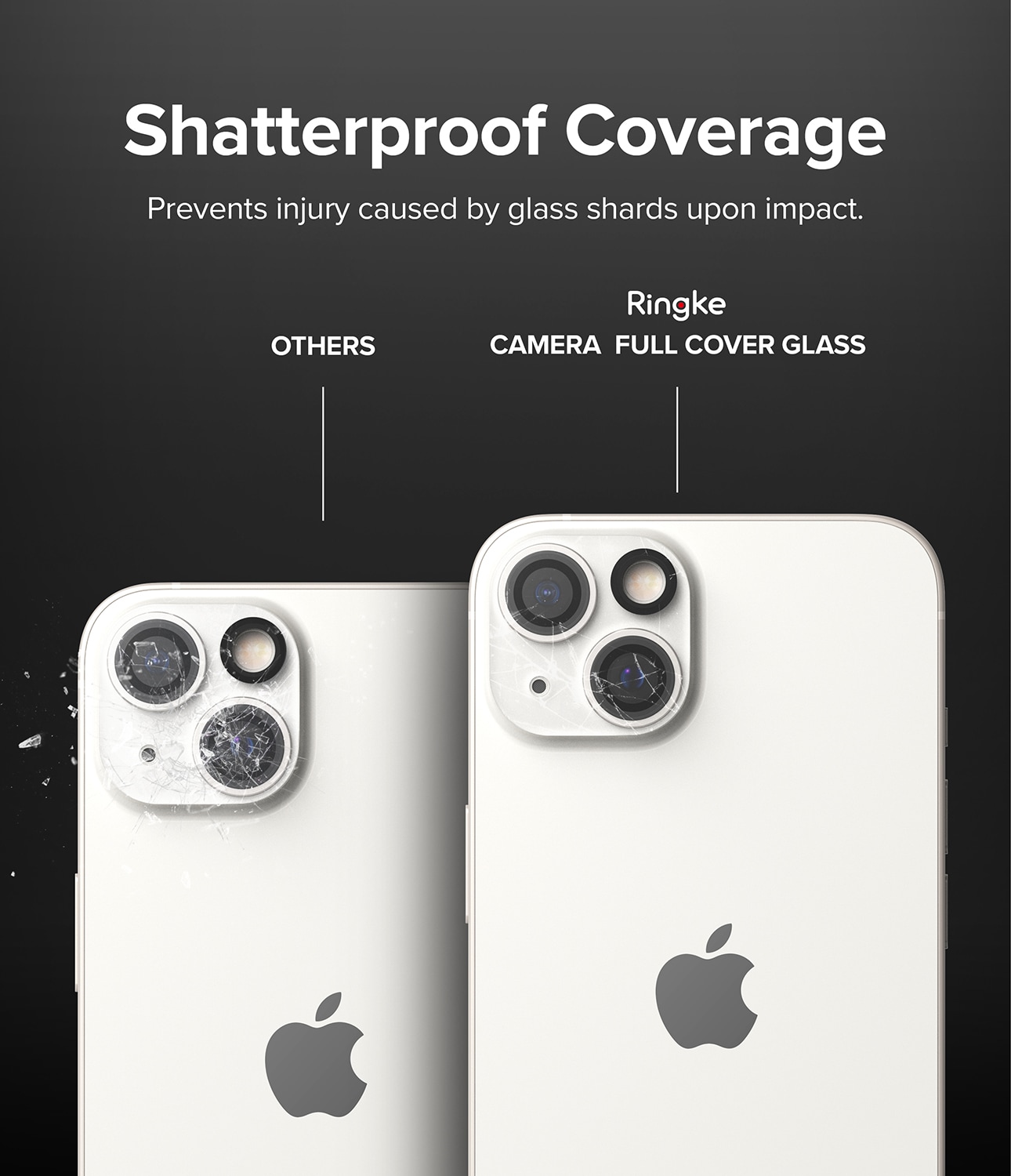 iPhone 14 Kamerabeskyttelse i glas (2-pak)