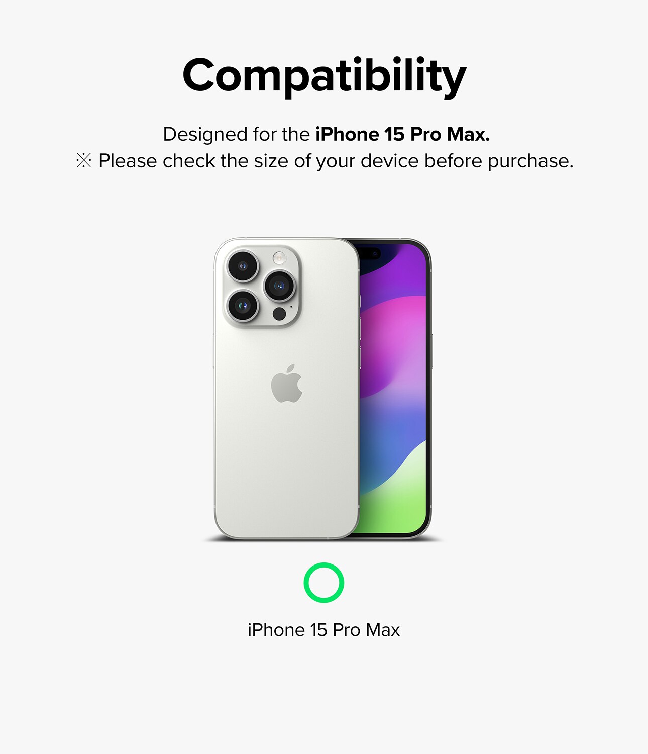 iPhone 15 Pro Max Linsebeskyttelse med aluminiumramme, Sort
