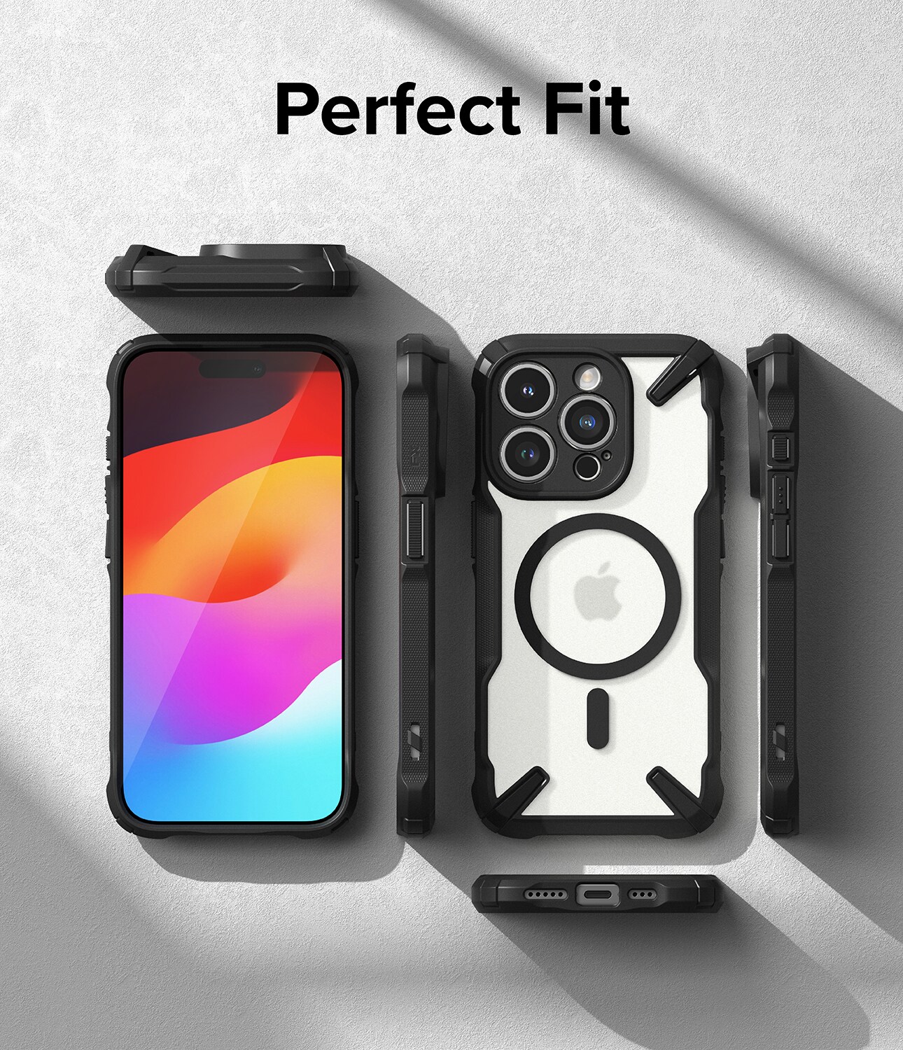 iPhone 15 Pro Fusion X MagSafe cover, Sort