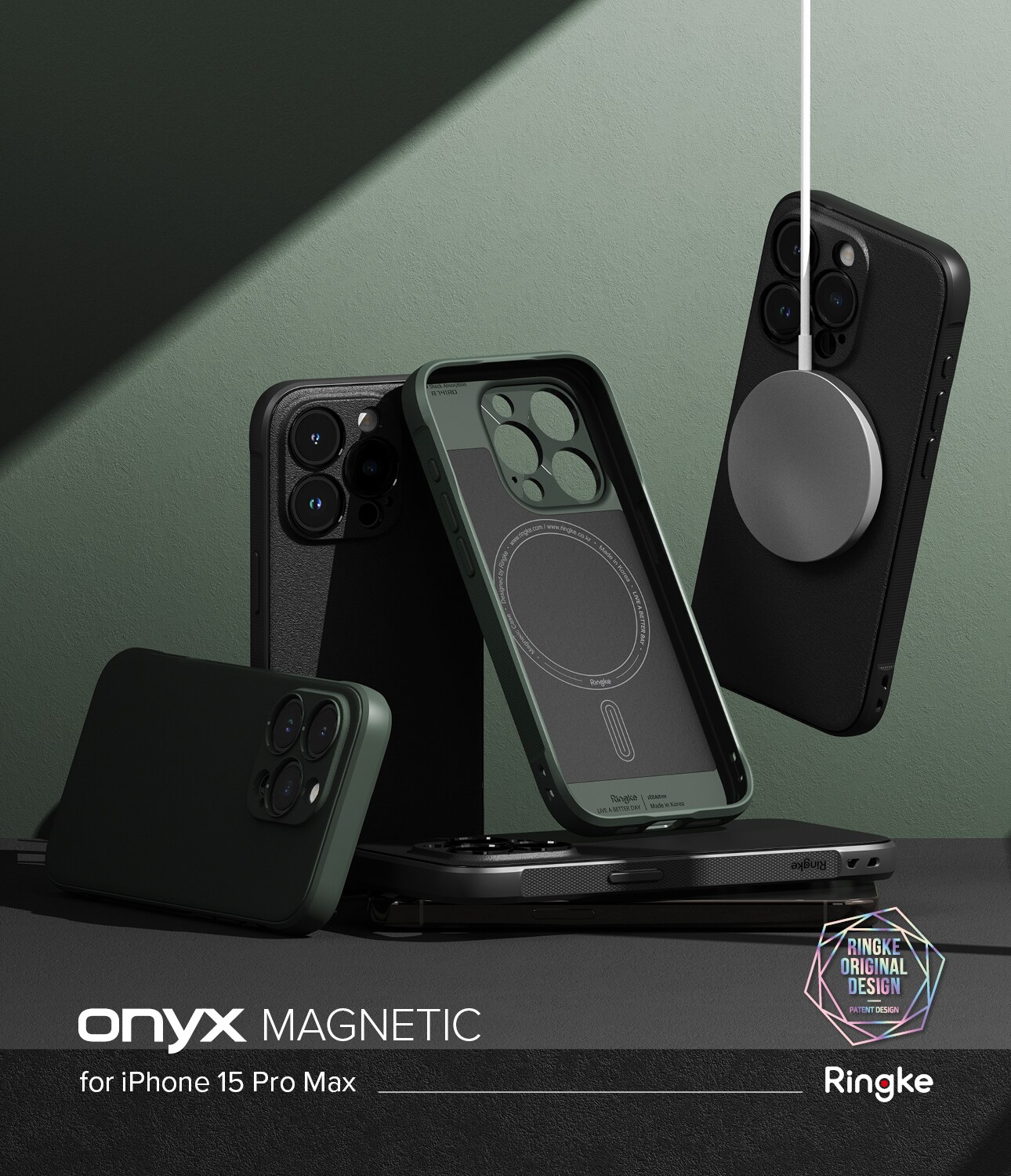 iPhone 15 Pro Max Onyx MagSafe cover, Black