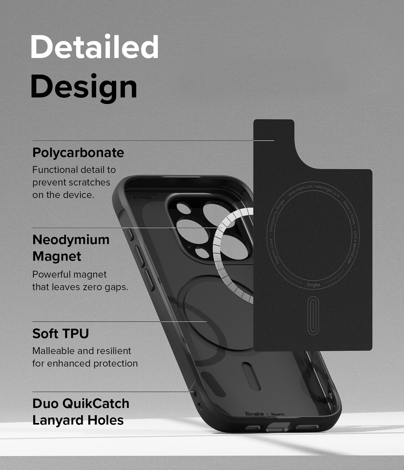 iPhone 15 Pro Max Onyx MagSafe cover, Black