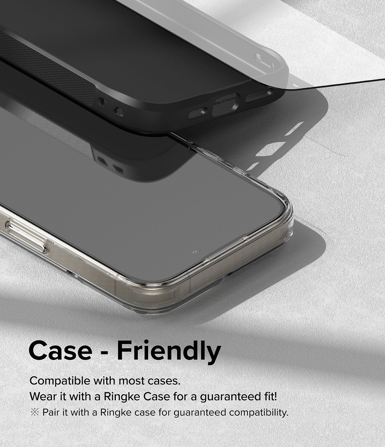 iPhone 15 Pro Max Skærmbeskytter i glas med monteringsramme (2-pak)