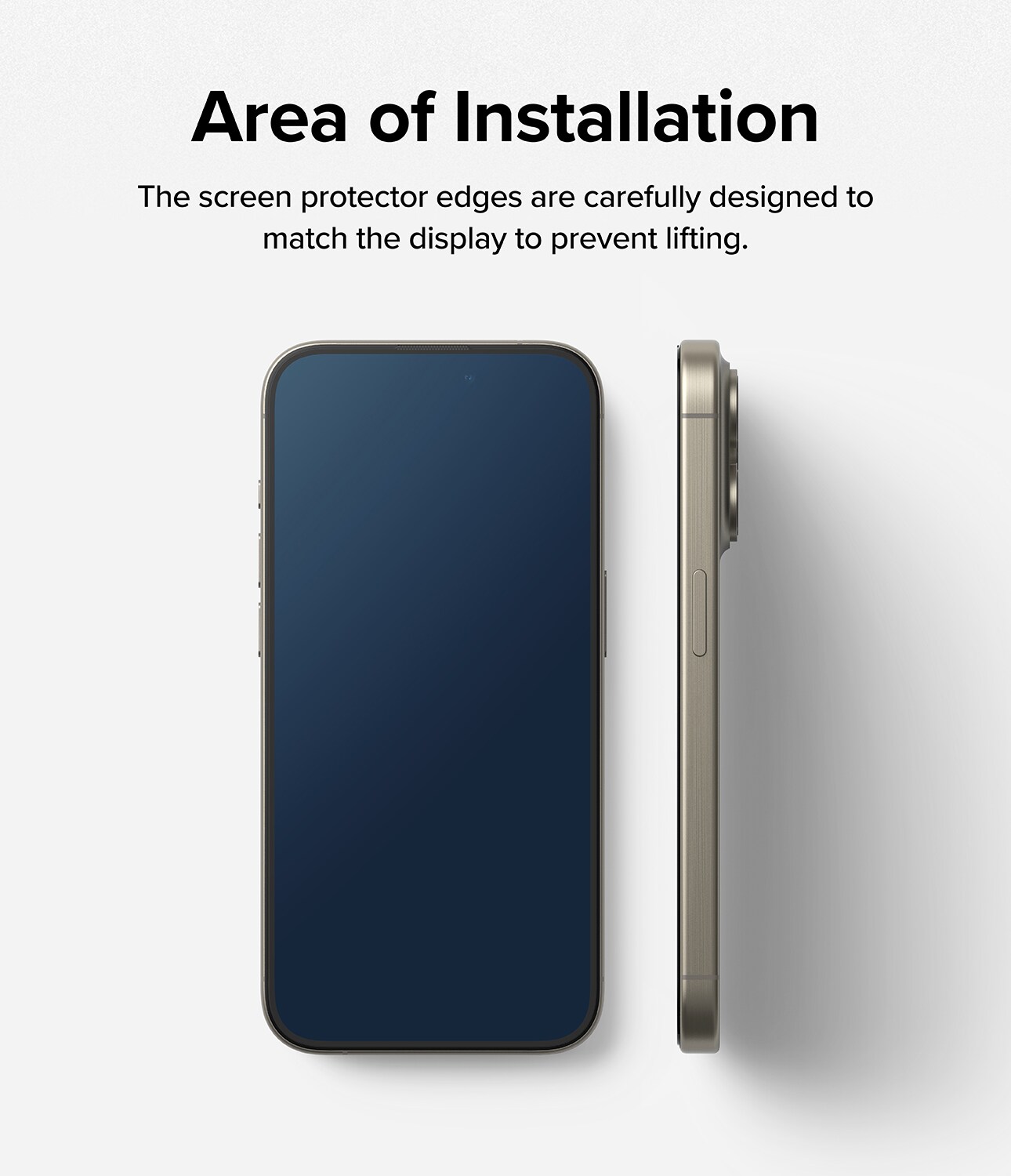 iPhone 15 Pro Max Skærmbeskytter i glas med monteringsværktøj