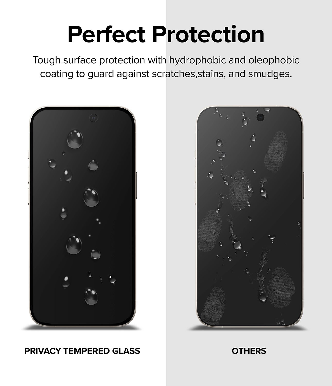 iPhone 15 Plus Anti-spy skærmbeskytter i glas med monteringsværktøj
