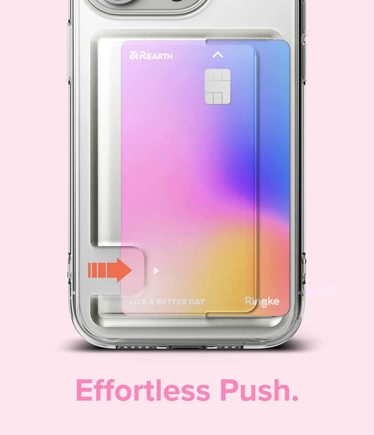 iPhone 15 Pro Max Fusion cover med kortholder, Gennemsigtig