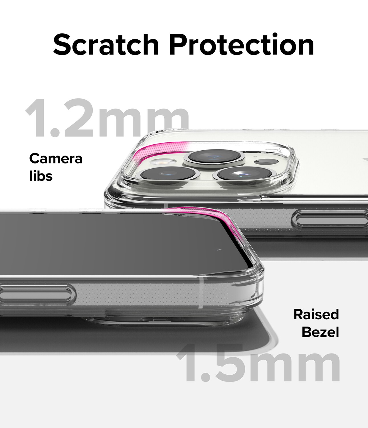iPhone 15 Pro Fusion cover, Gennemsigtig