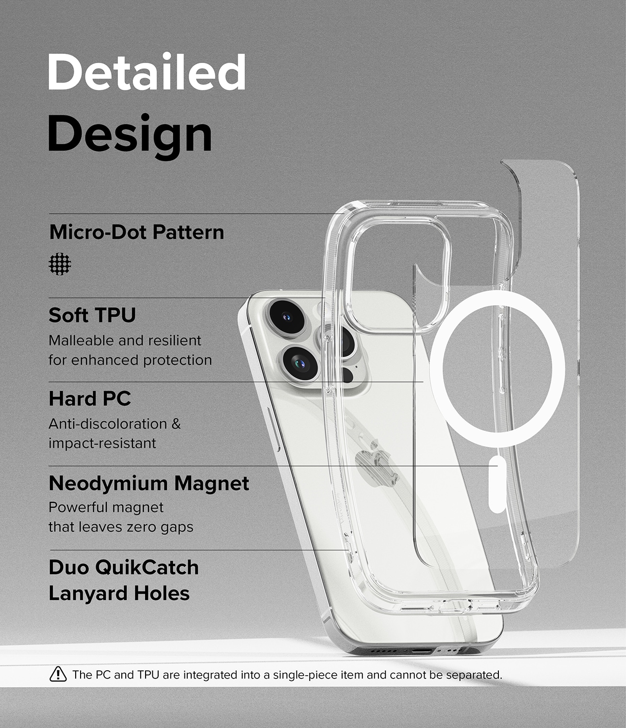 iPhone 15 Pro Fusion MagSafe cover, Gennemsigtig