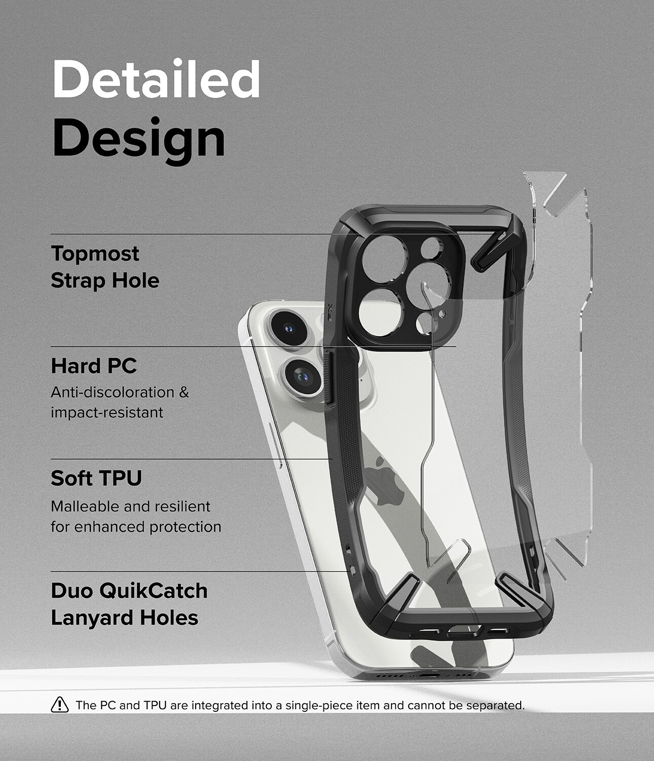 iPhone 15 Pro Fusion X Cover, Sort