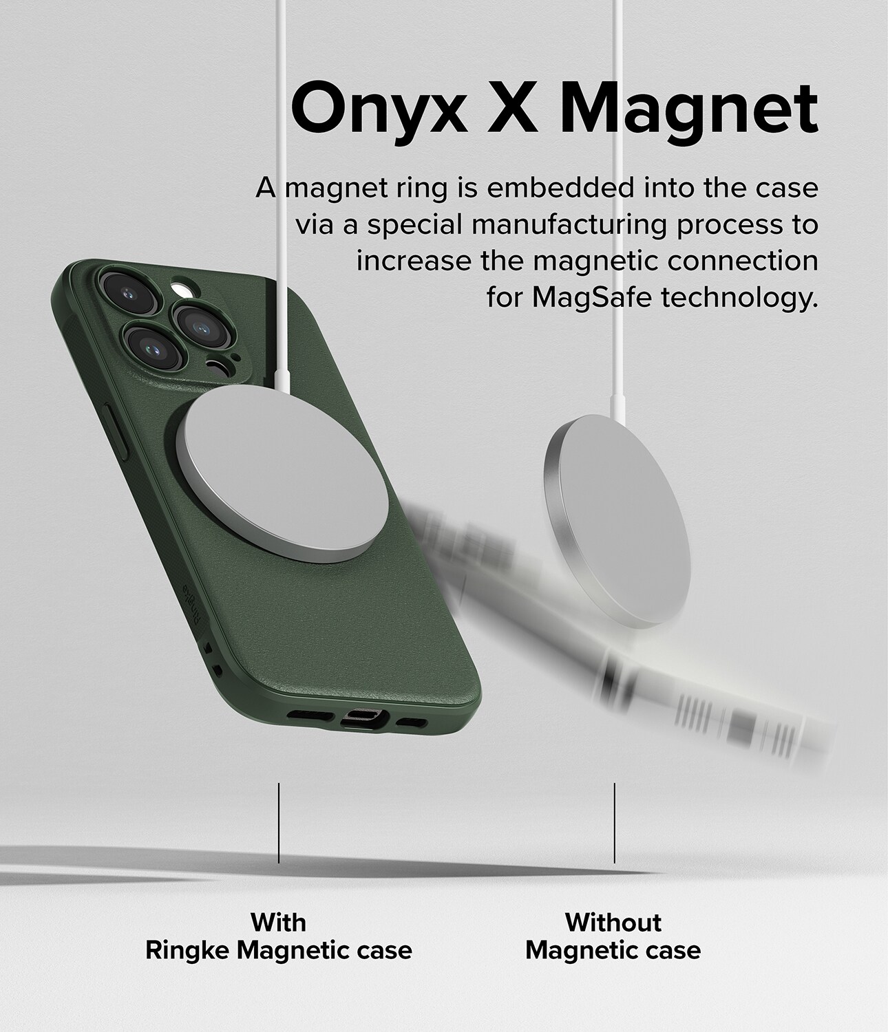 iPhone 15 Pro Onyx MagSafe cover, Dark Green