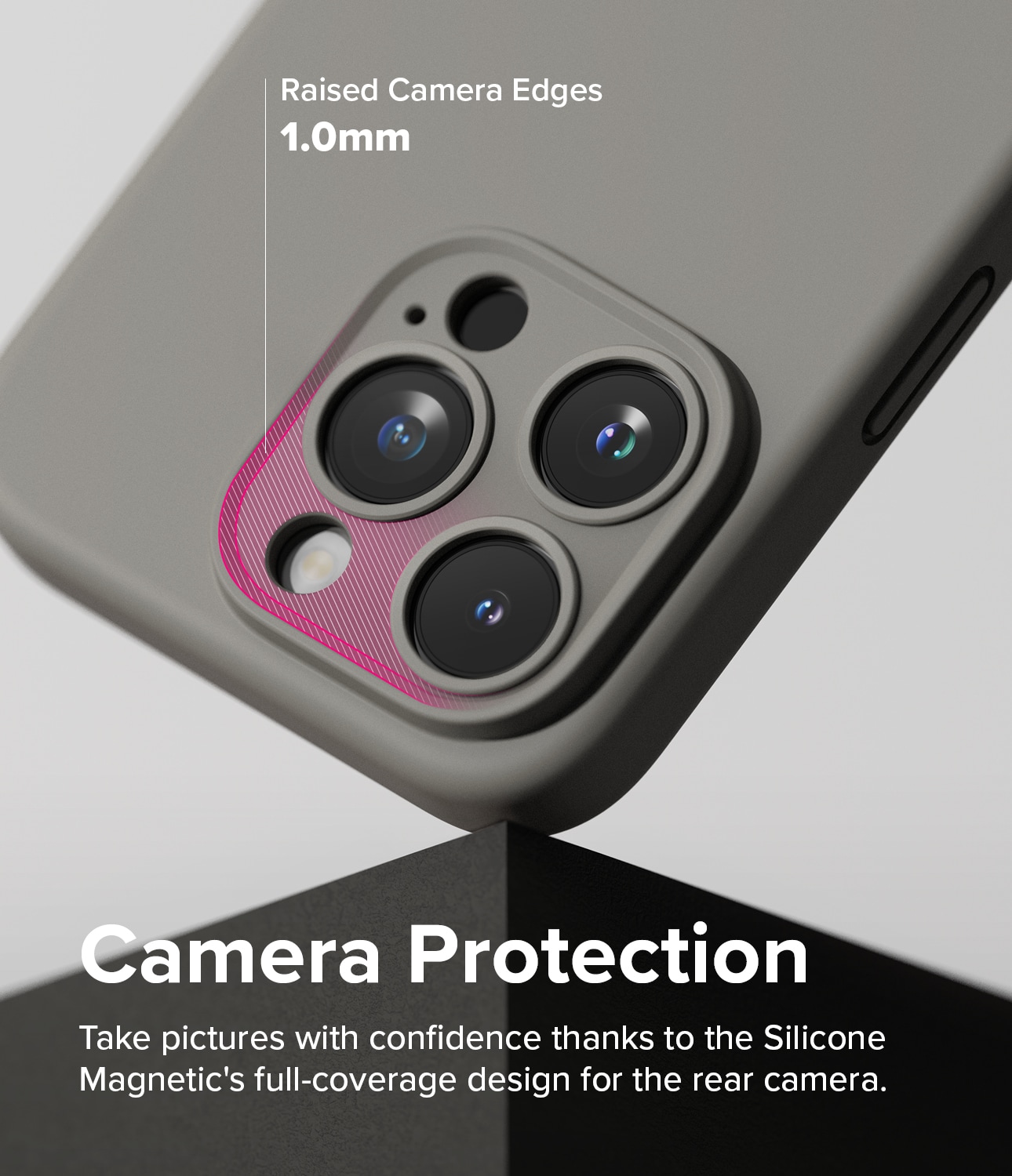 iPhone 15 Pro MagSafe silikonecover, Grå