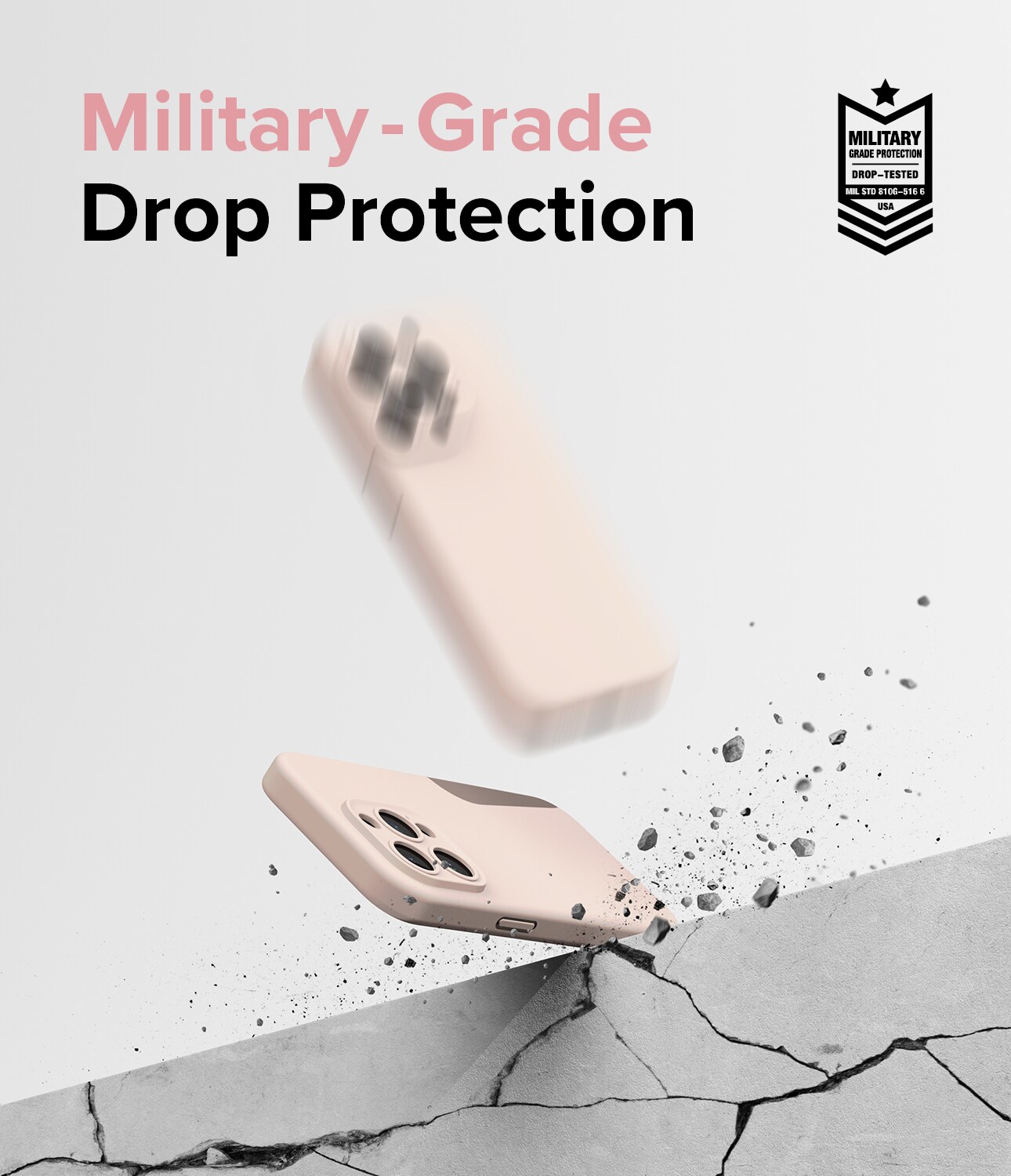 iPhone 15 Pro MagSafe silikonecover, Pink Sand