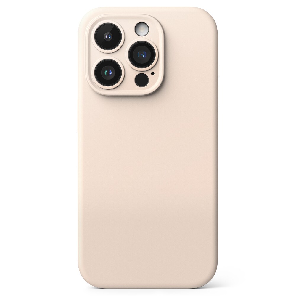 iPhone 15 Pro MagSafe silikonecover, Pink Sand