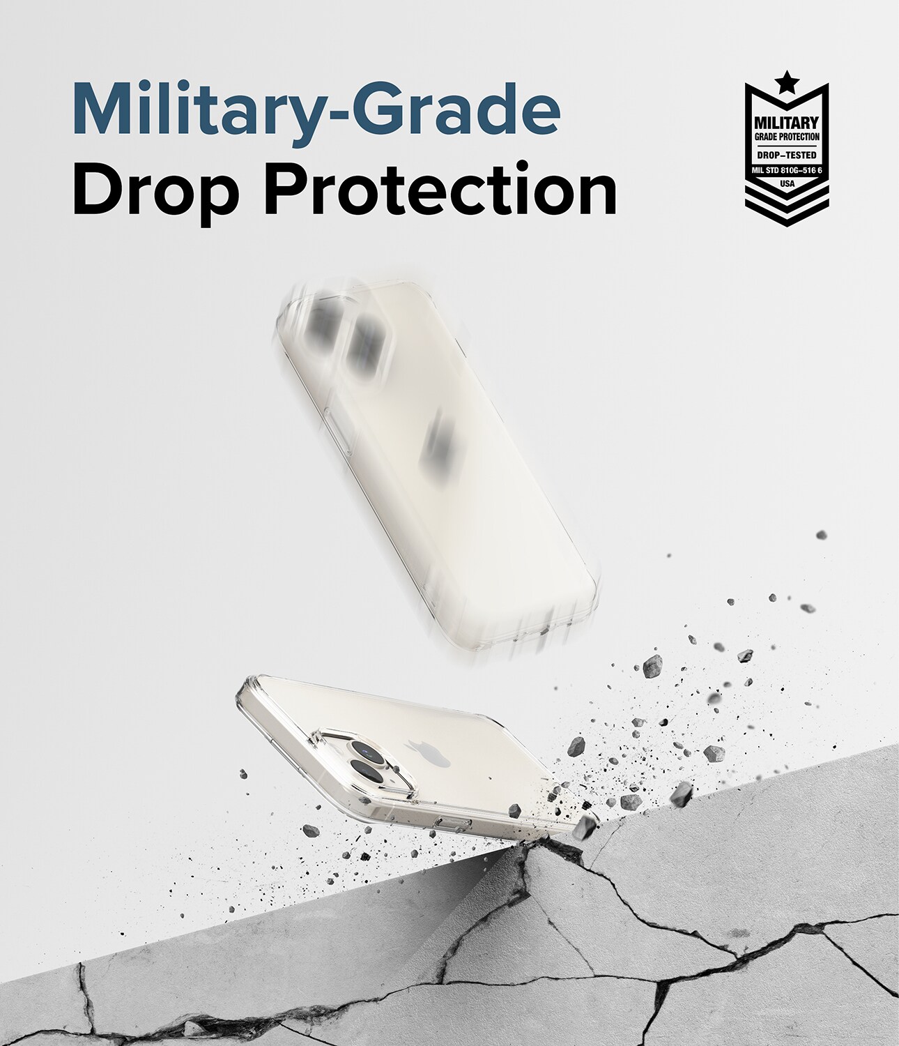 iPhone 15 Fusion cover, Gennemsigtig