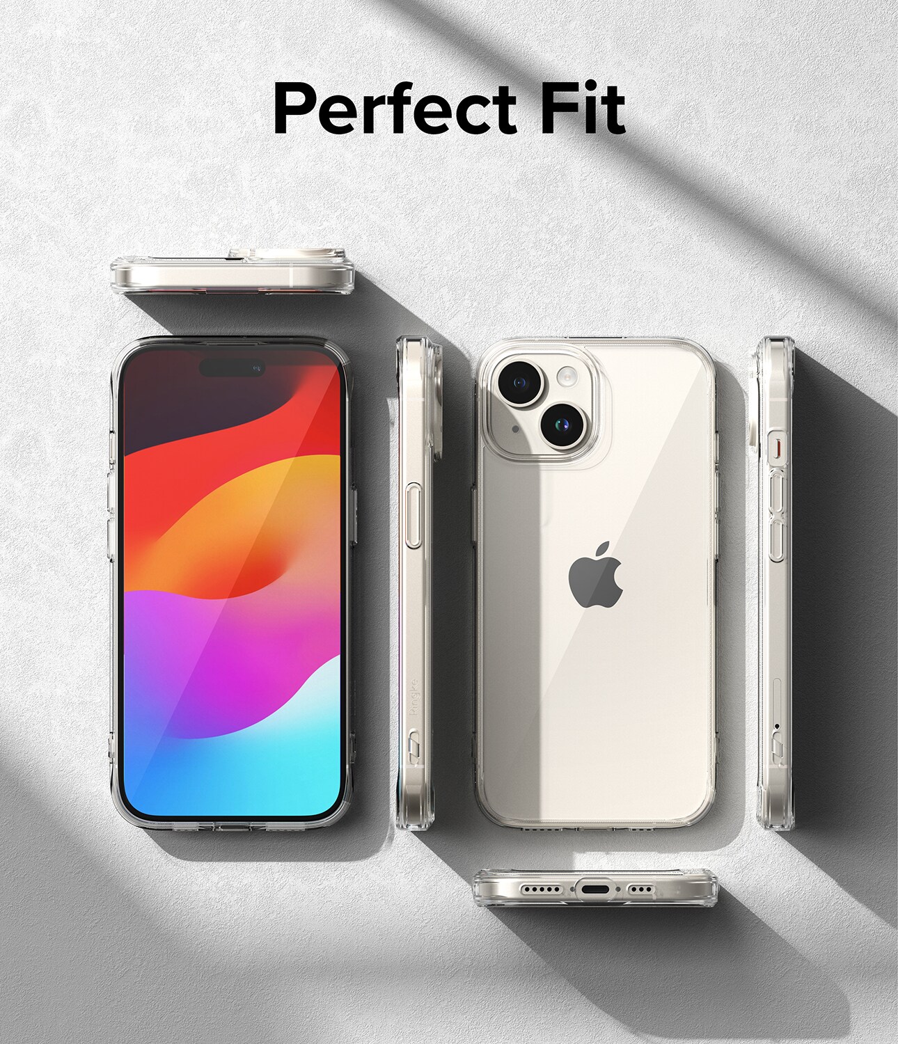iPhone 15 Fusion cover, Gennemsigtig