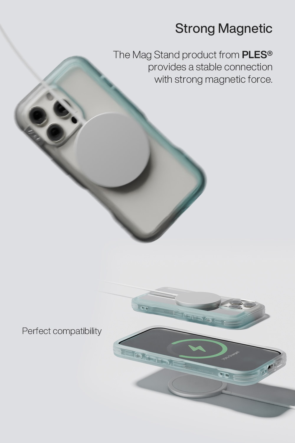 iPhone 16 Pro Max Arche MagSafe Cover med stativ Pink/Future Dusk