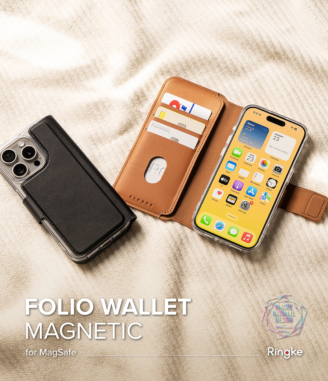 iPhone 14 Pro Max Folio Wallet Magnetic, Sort