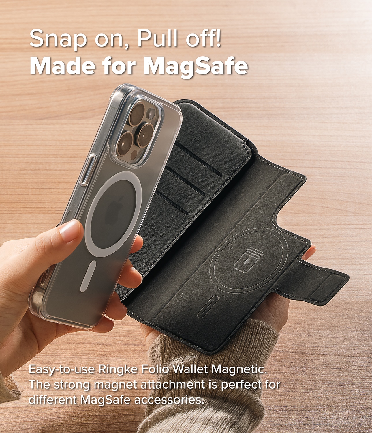 iPhone 14 Pro Max Folio Wallet Magnetic, Sort