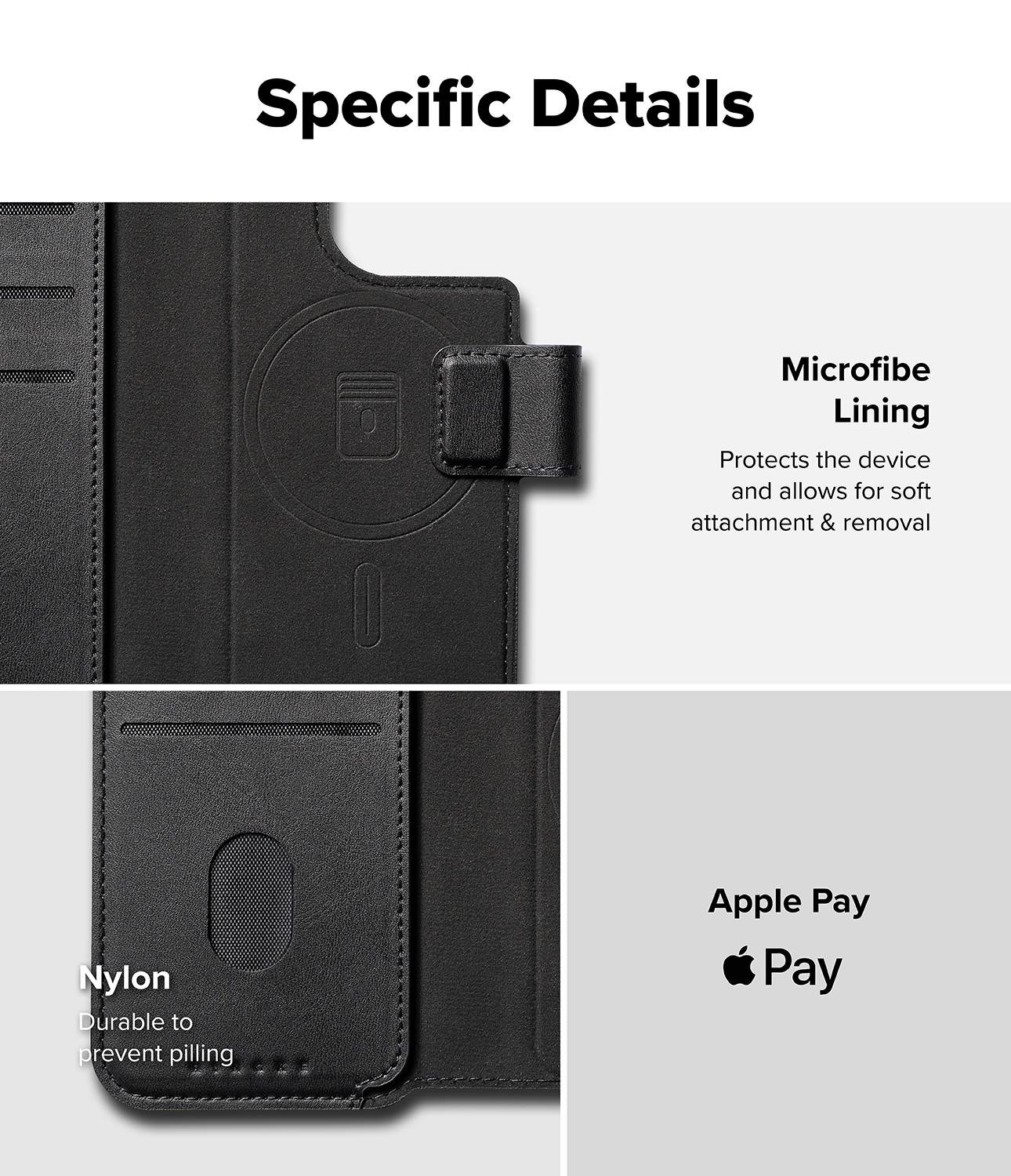 iPhone 14 Pro Max Folio Wallet Magnetic, Sort