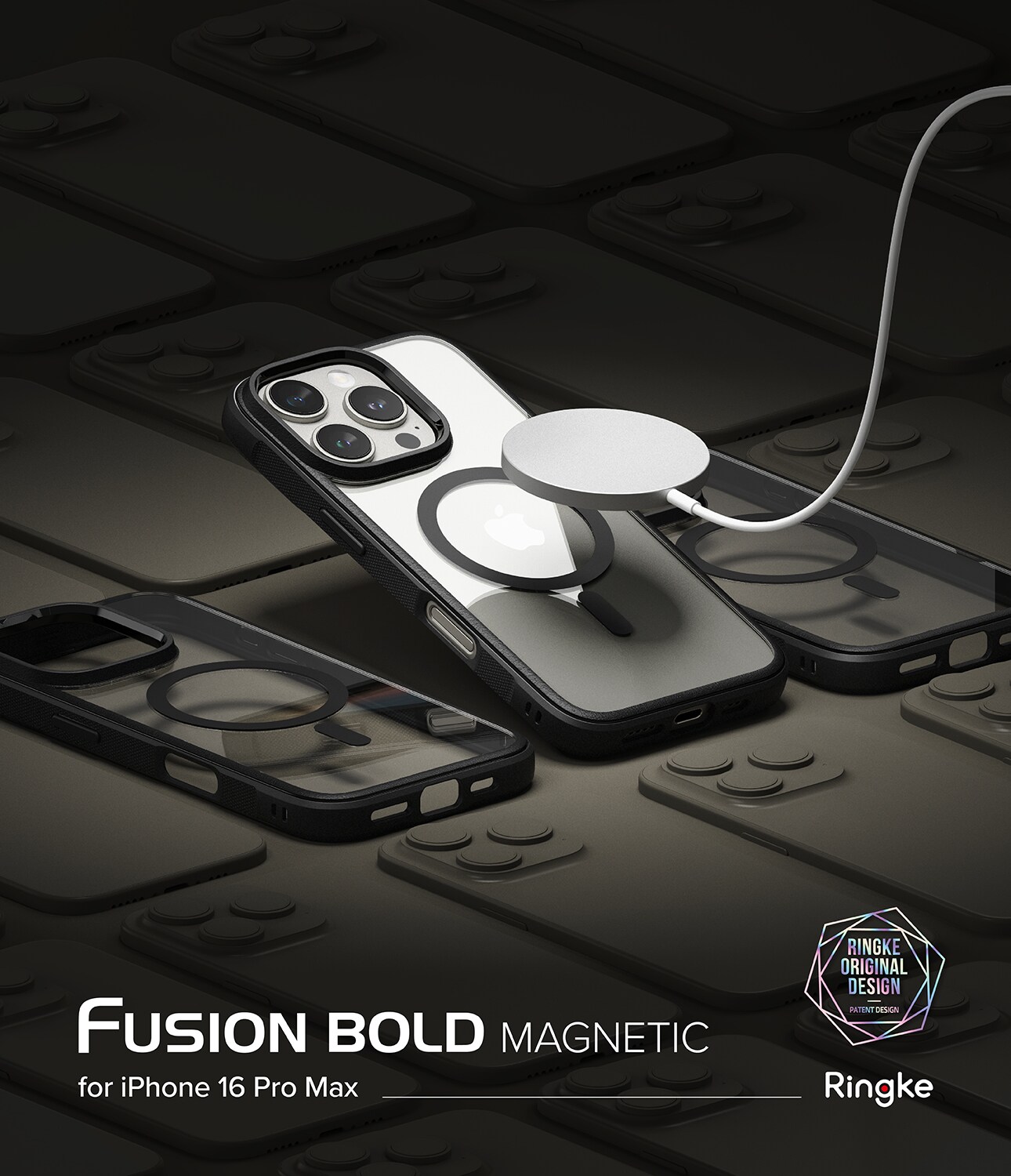 iPhone 16 Pro Max Fusion Bold MagSafe cover, Sort